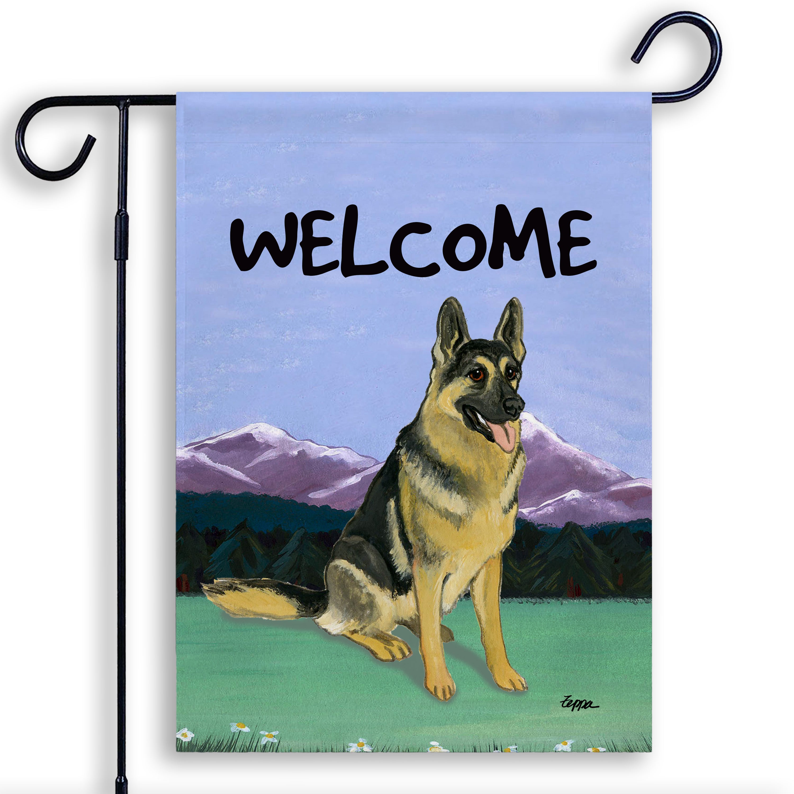 German Shepherd Garden Flag