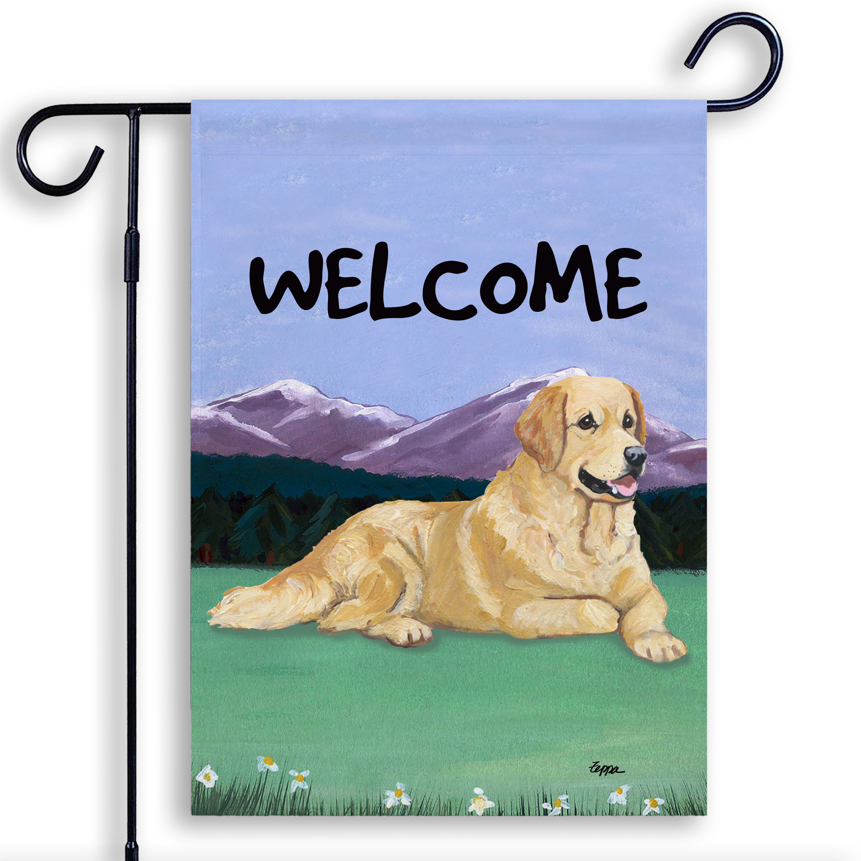 Golden Retriever Garden Flag
