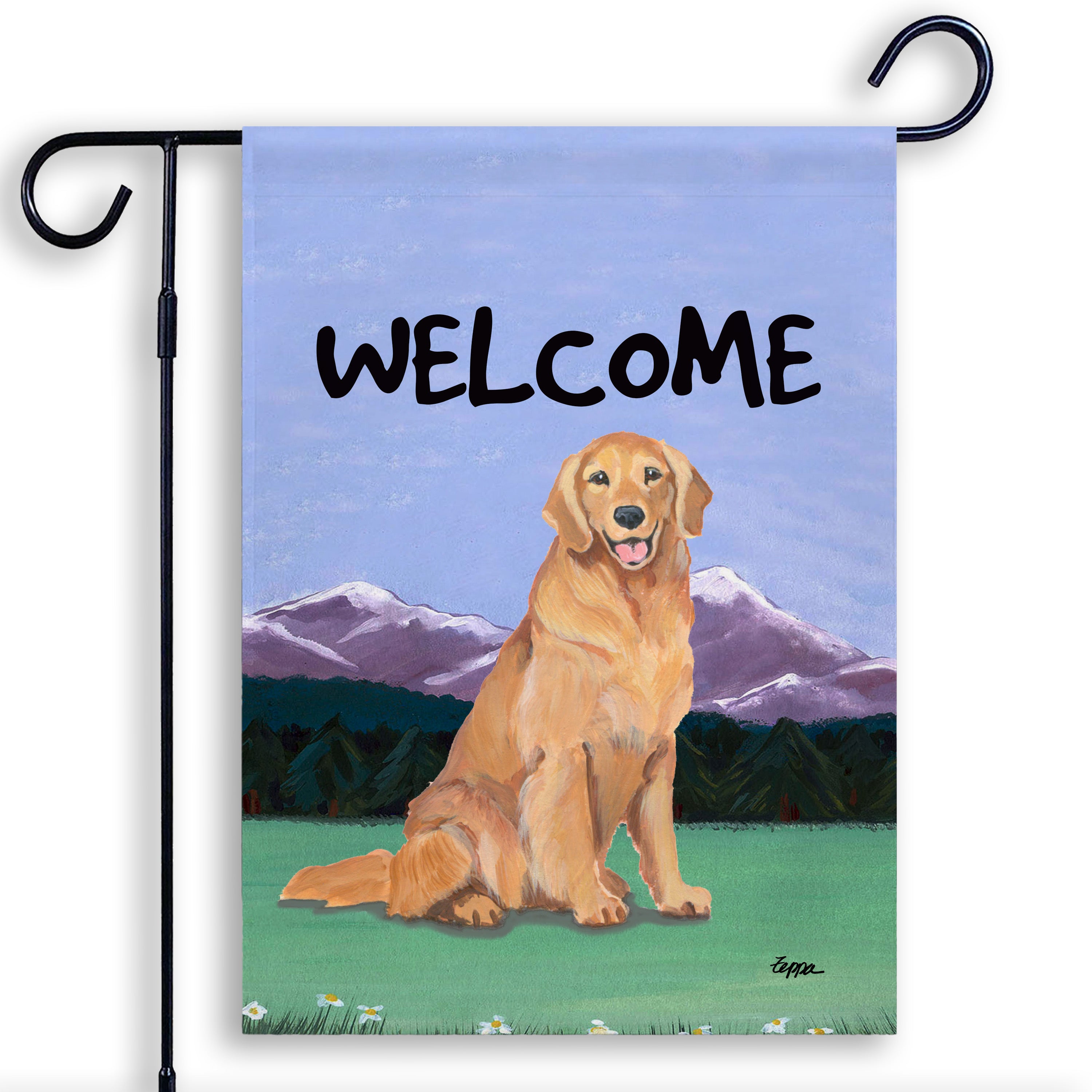 Golden Retriever Garden Flag