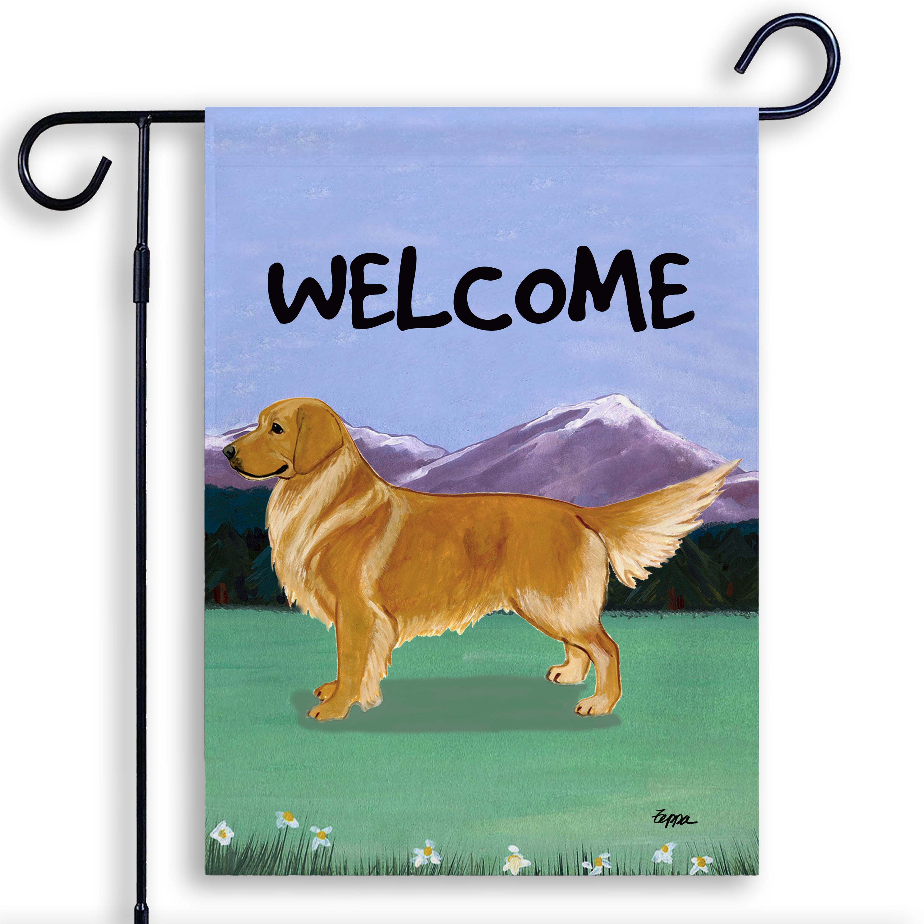 Golden Retriever Garden Flag