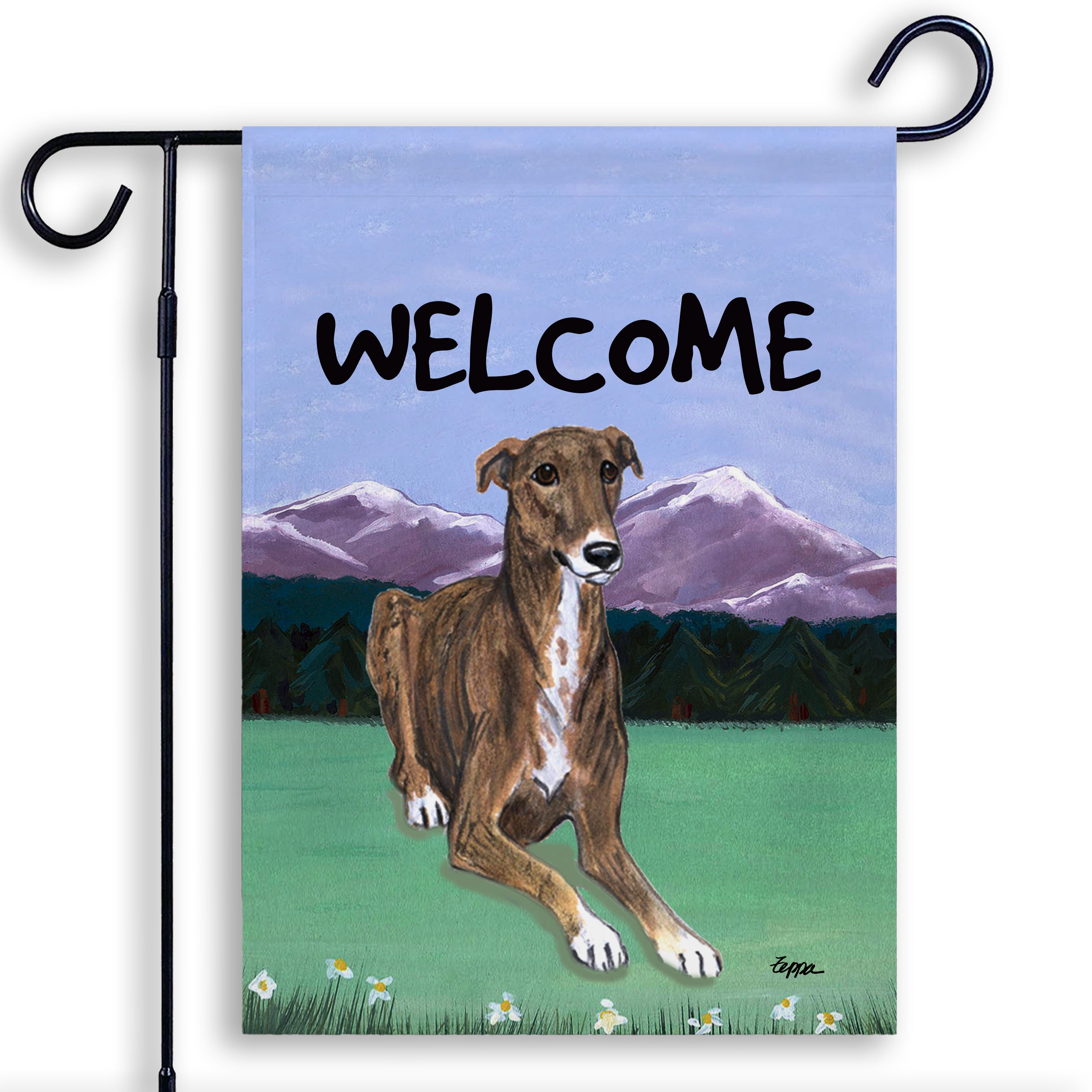 Greyhound Garden Flag