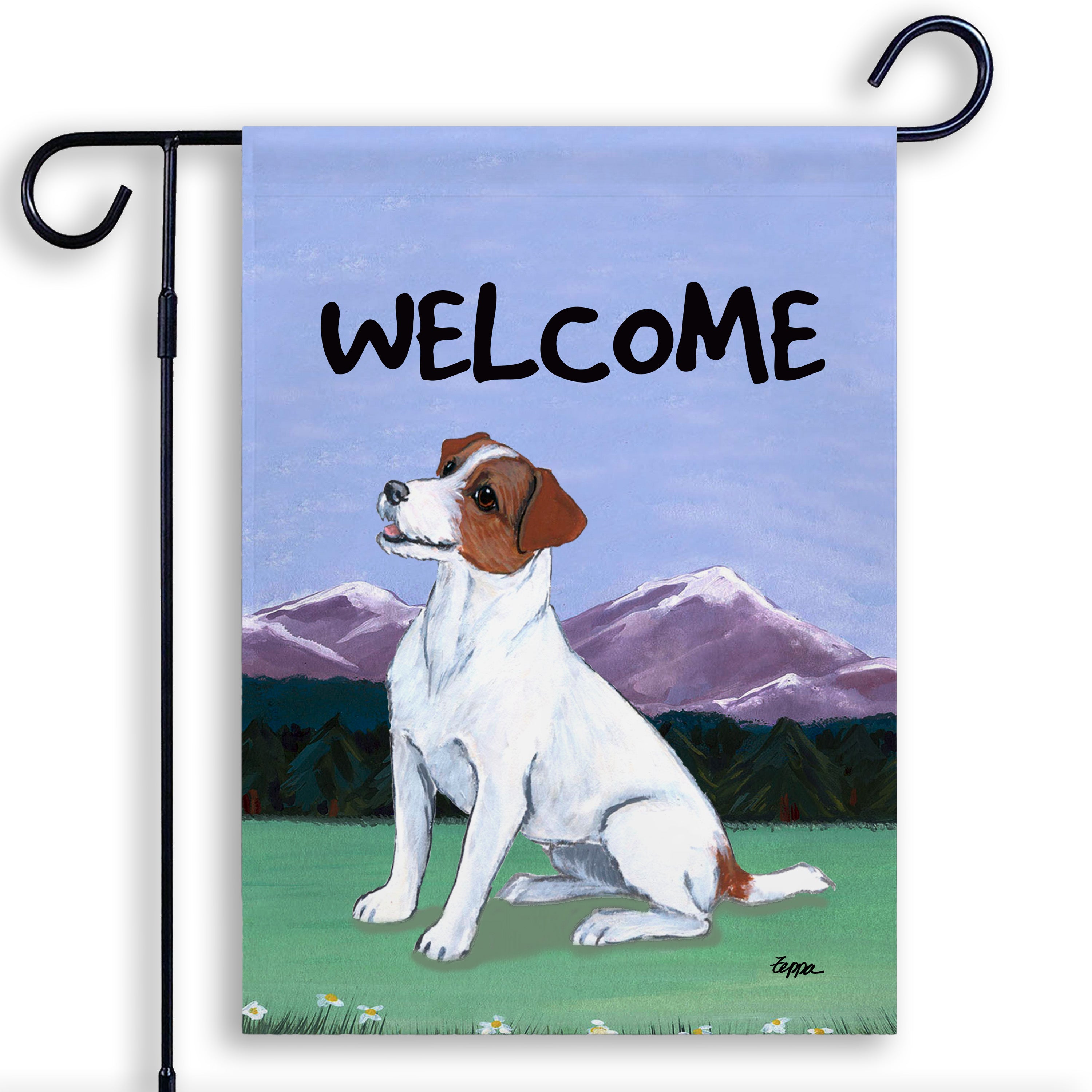 Jack Russell Terrier Garden Flag