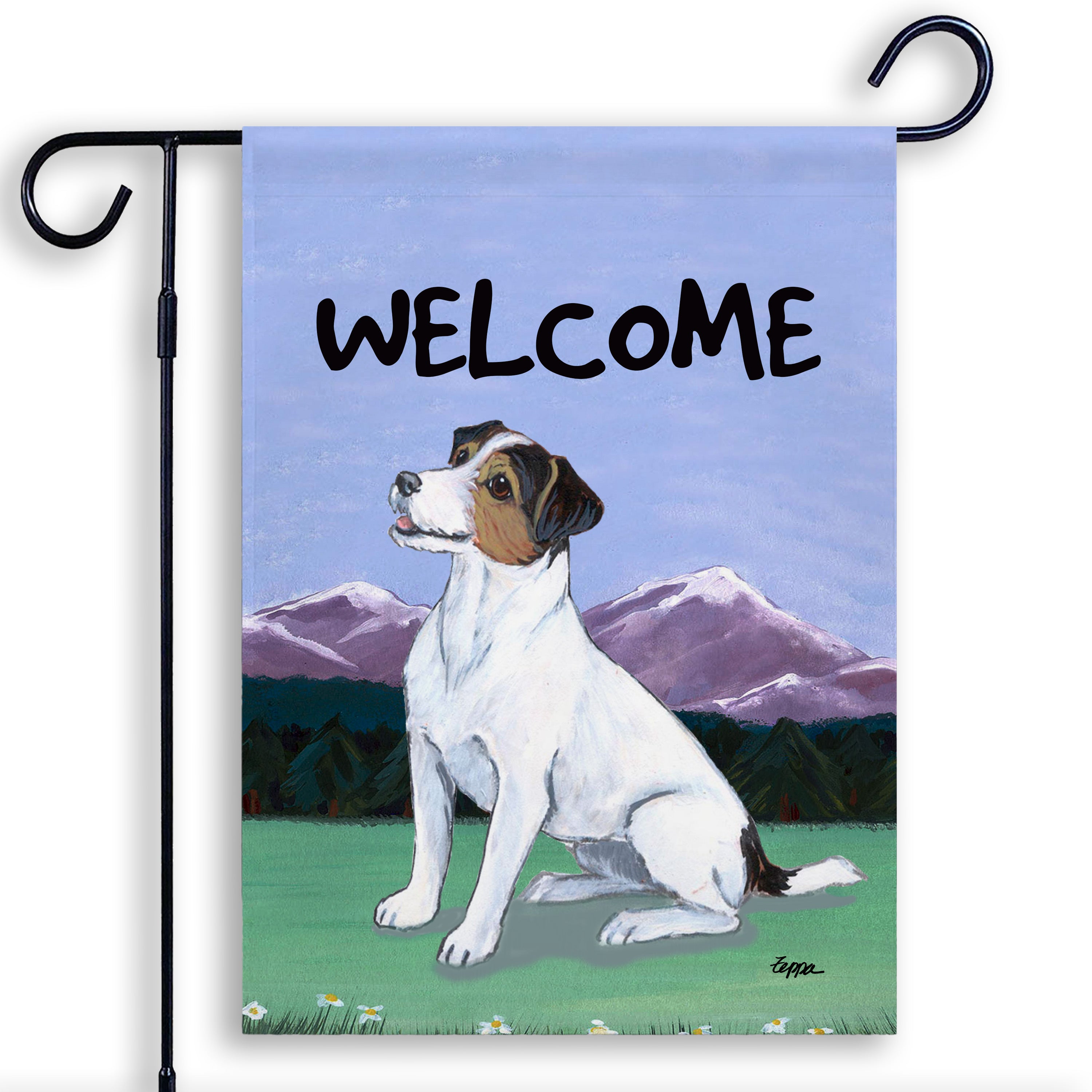 Jack Russell Terrier Garden Flag