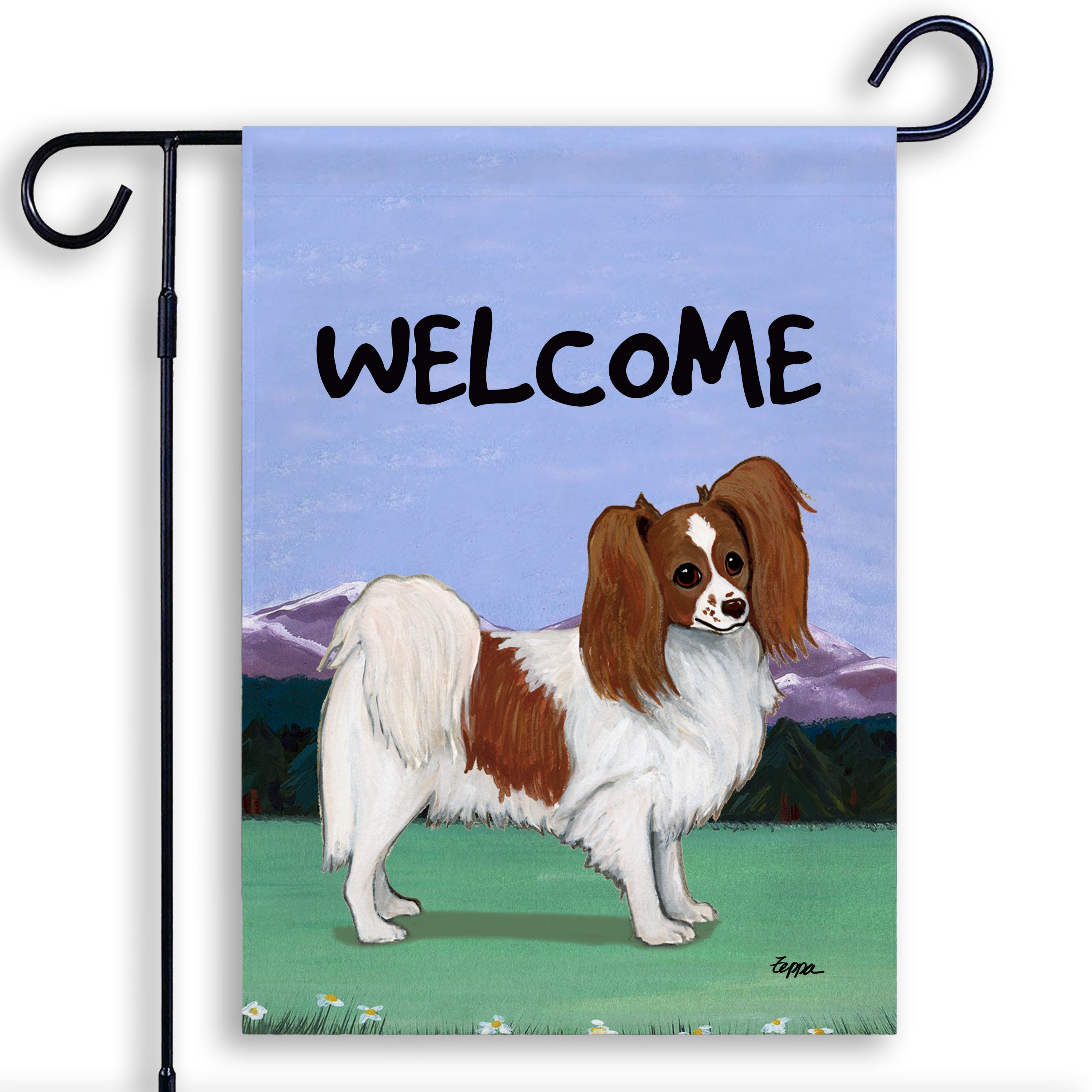 Papillon Garden Flag