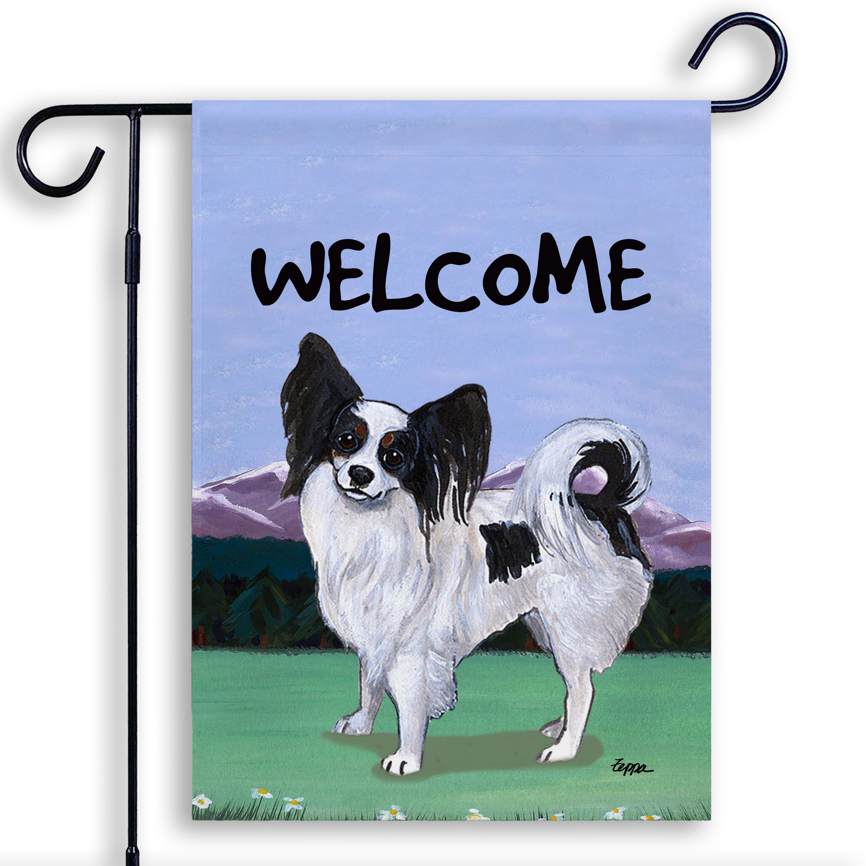 Papillon Garden Flag