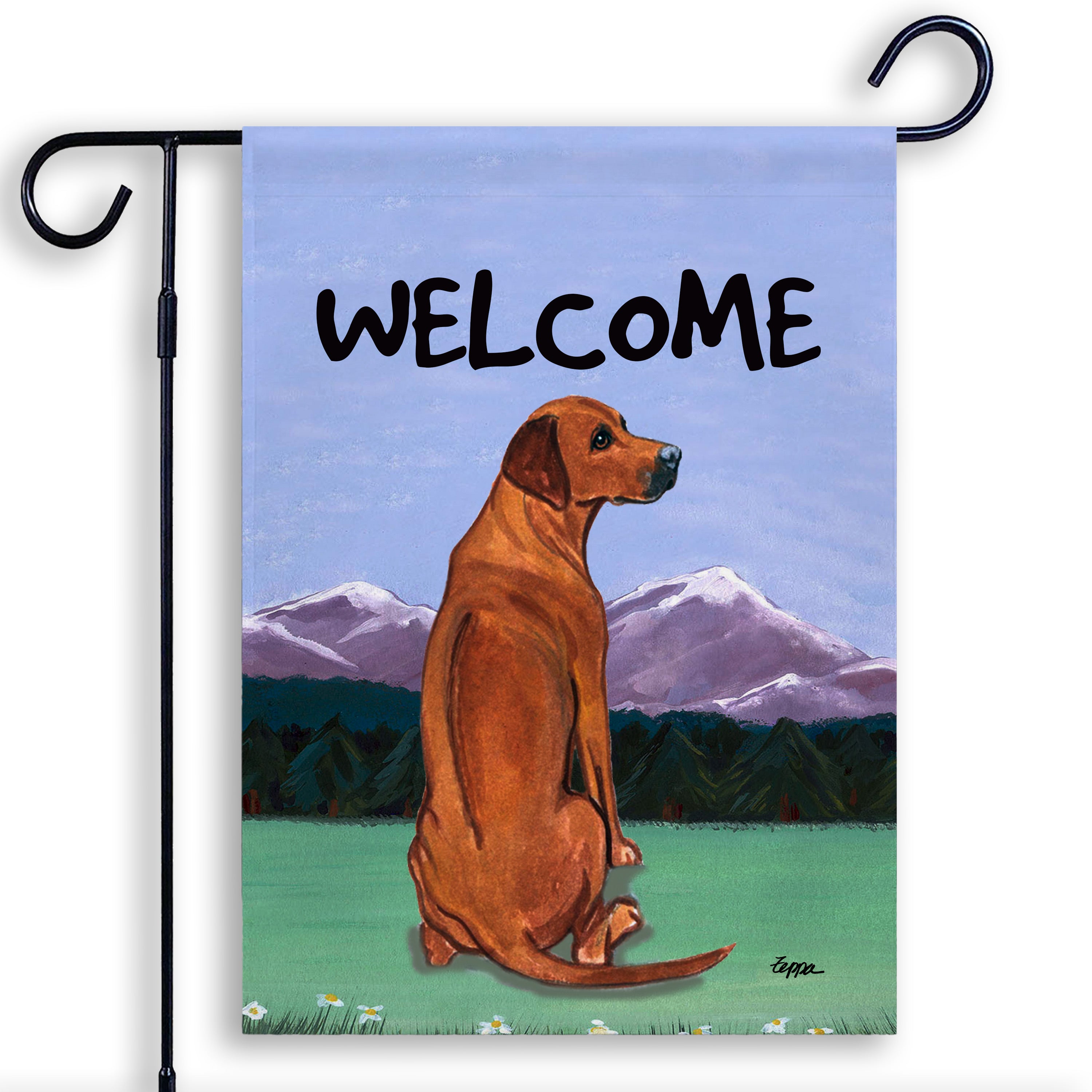 Rhodesian Ridgeback Garden Flag
