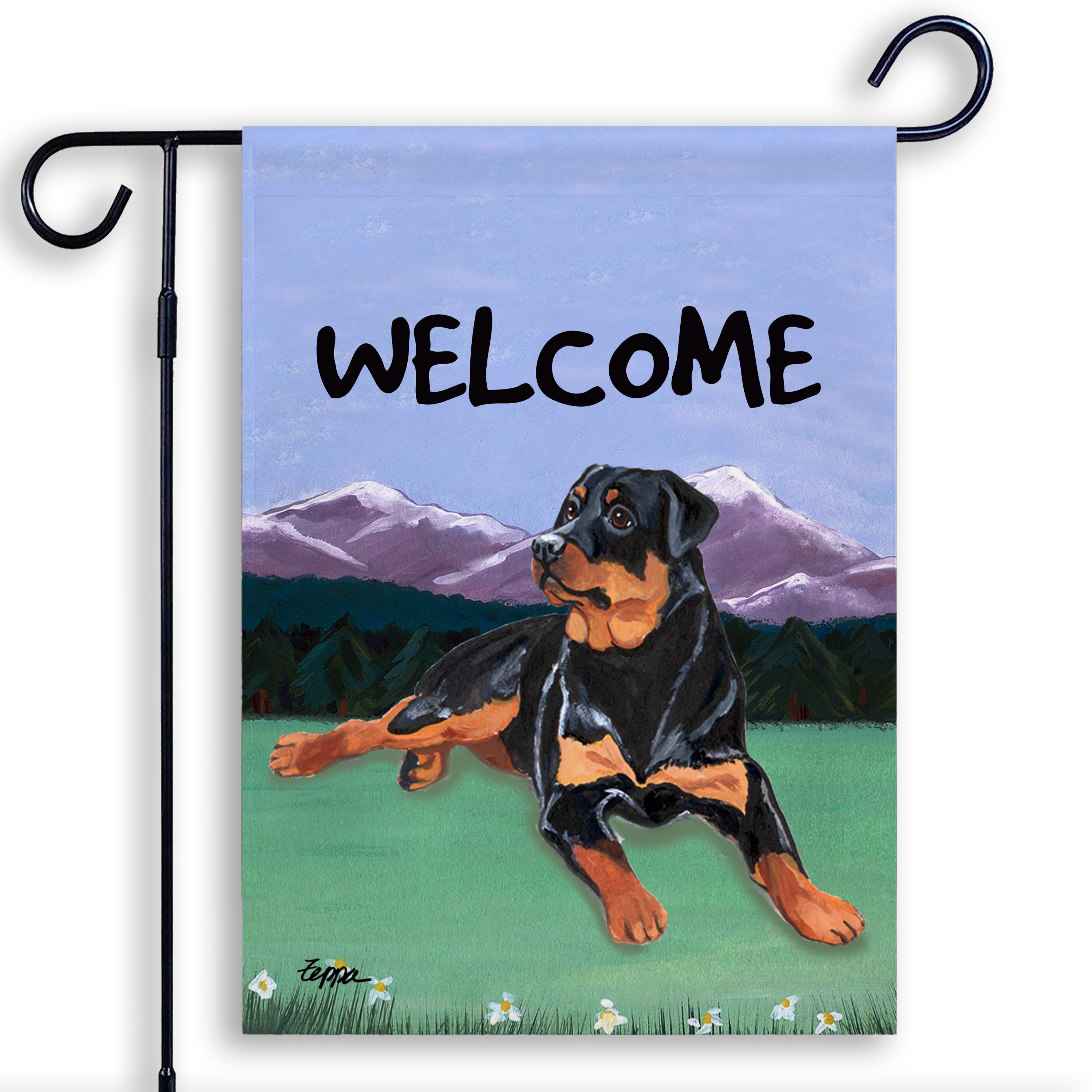 Rottweiler Garden Flag
