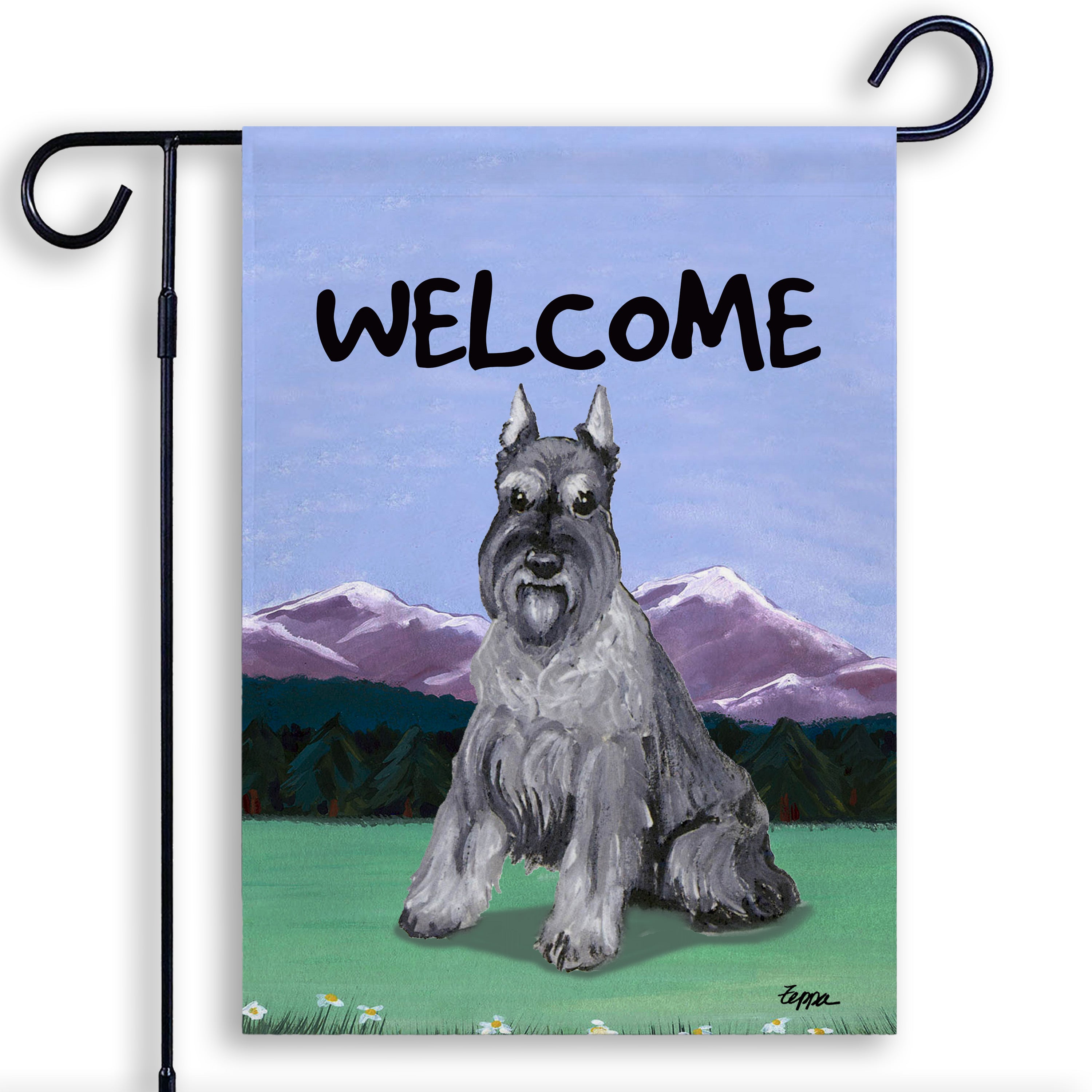 Schnauzer Miniature Garden Flag