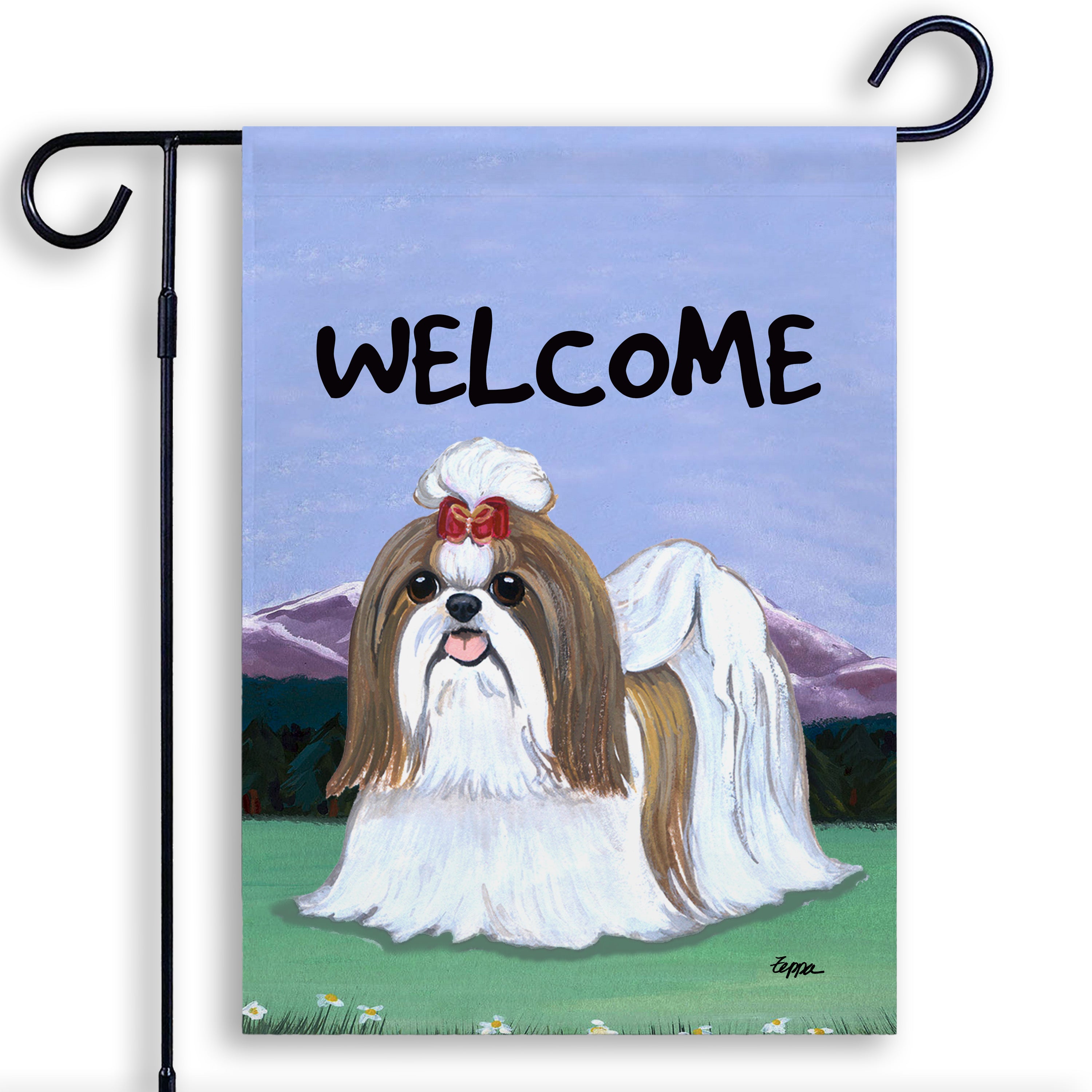 Shih Tzu Garden Flag