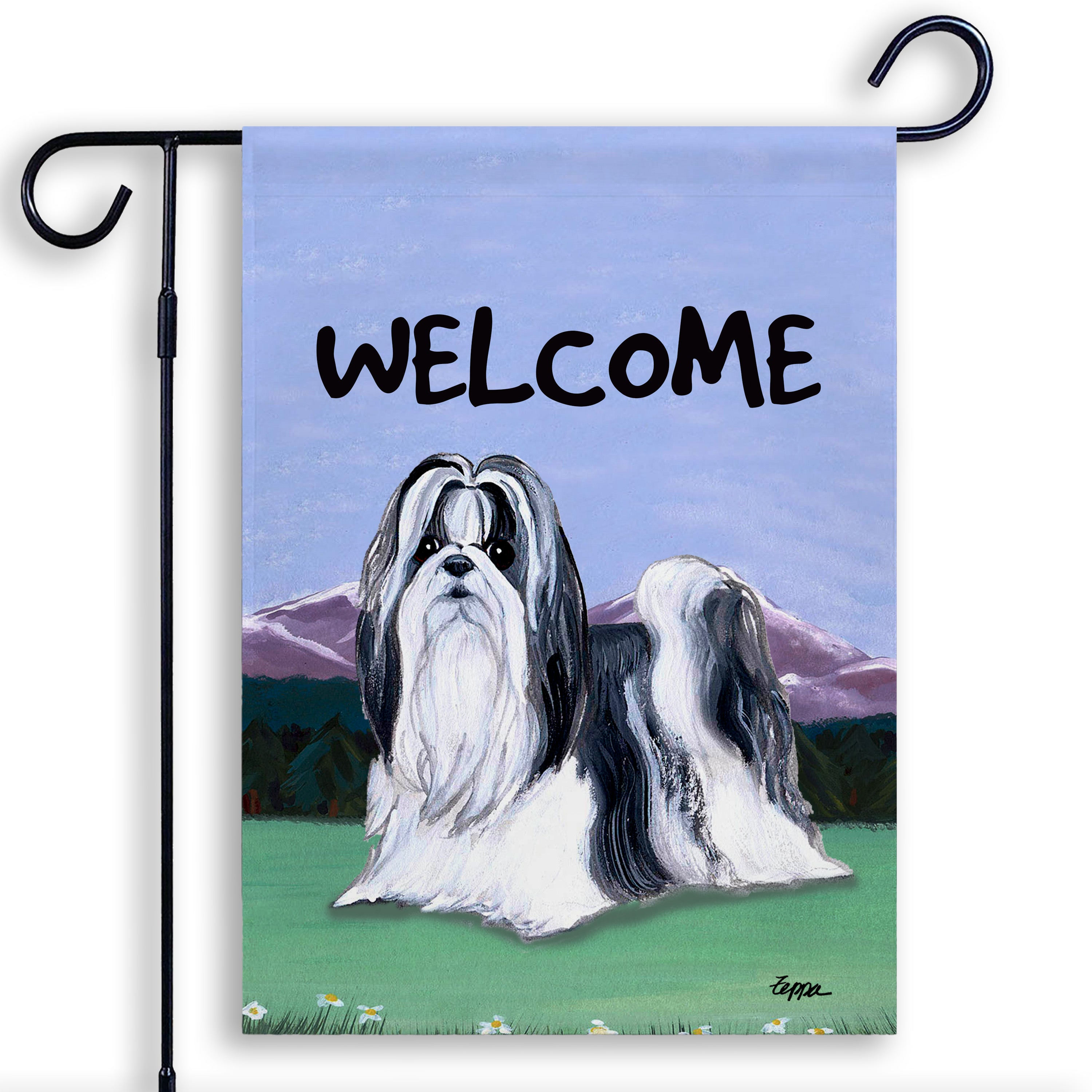 Shih Tzu Garden Flag