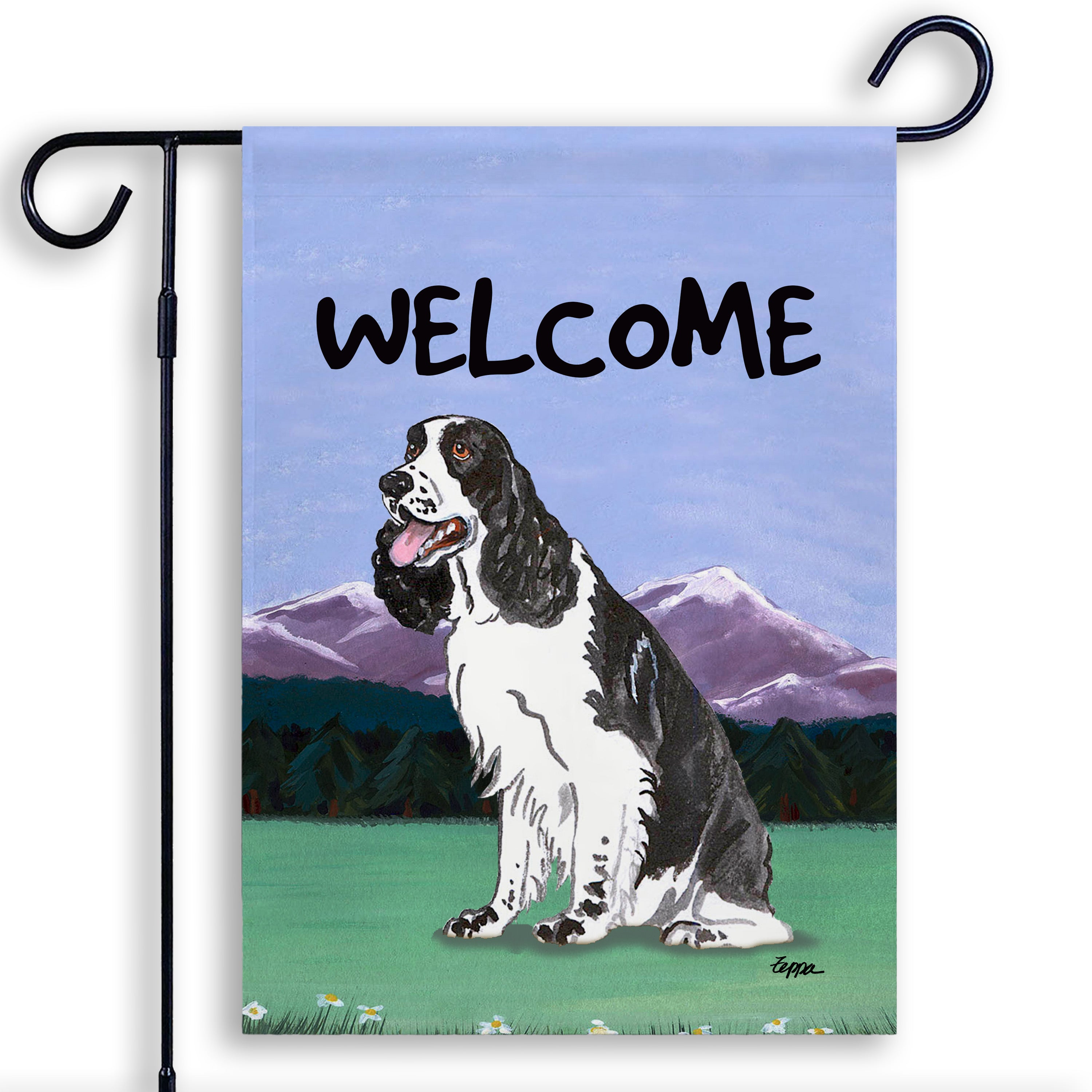 Springer Spaniel Garden Flag