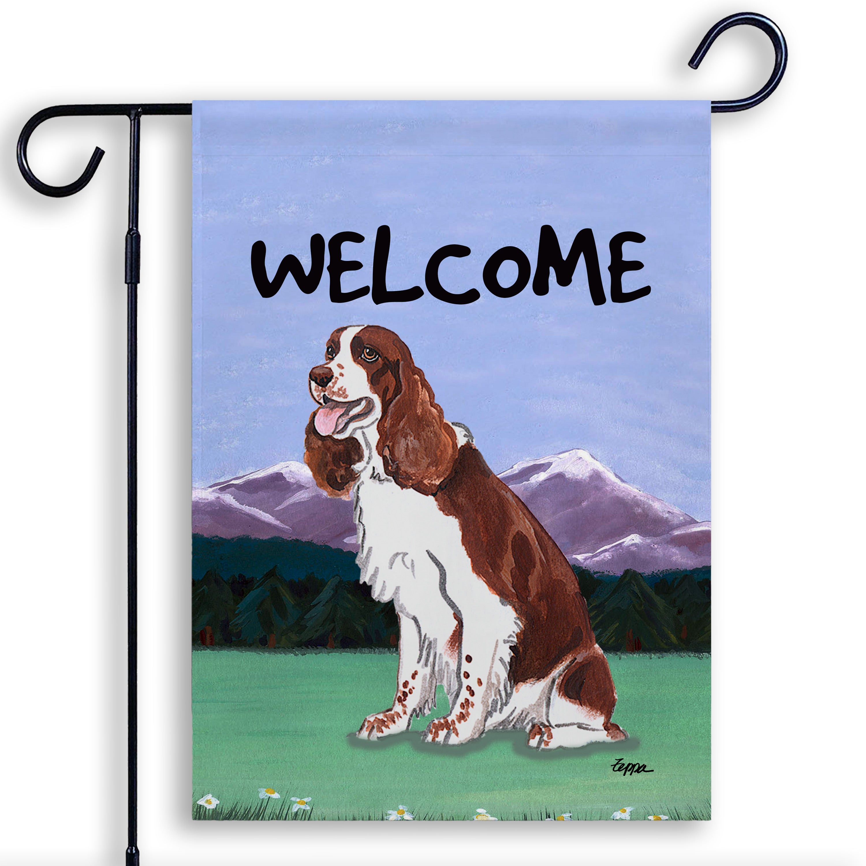 Springer Spaniel Garden Flag