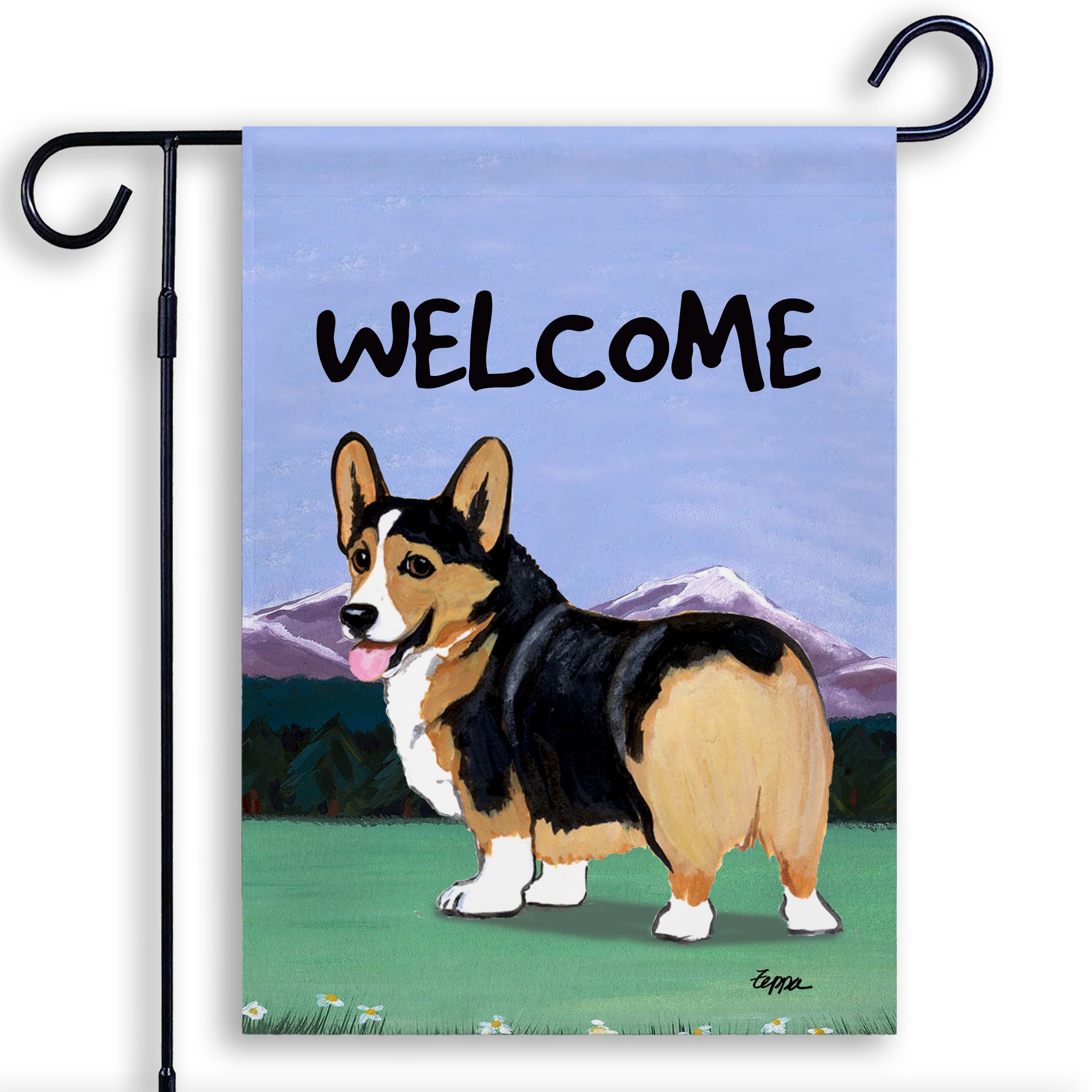 Welsh Corgi Pembroke Garden Flag