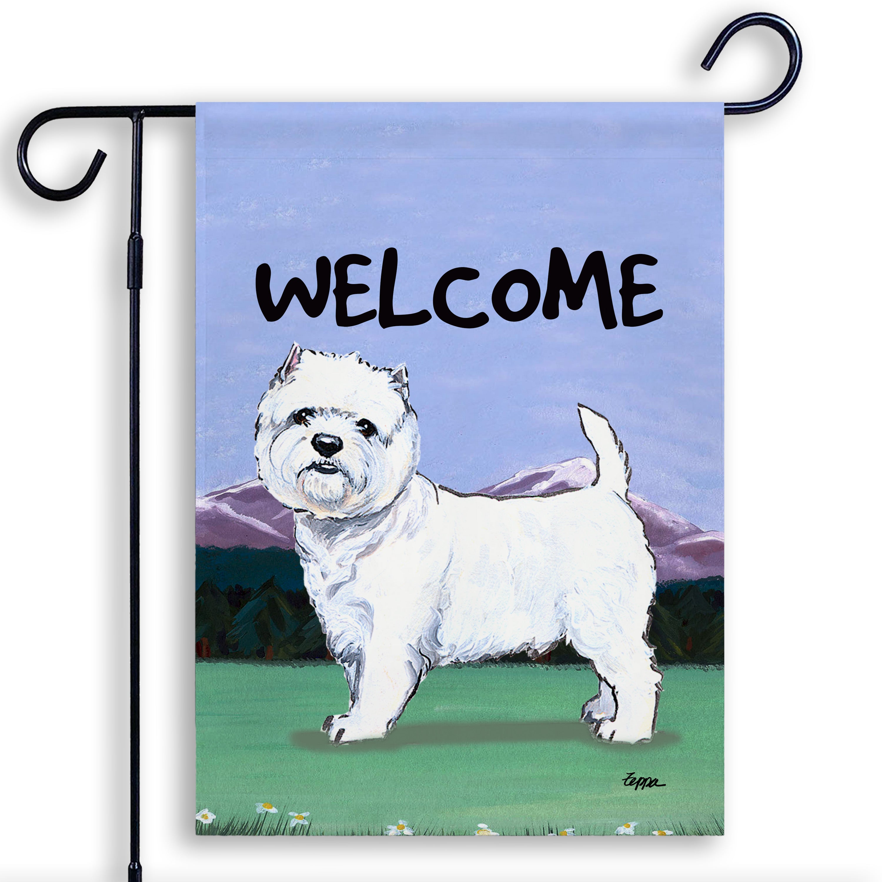 West Highland Terrier Garden Flag