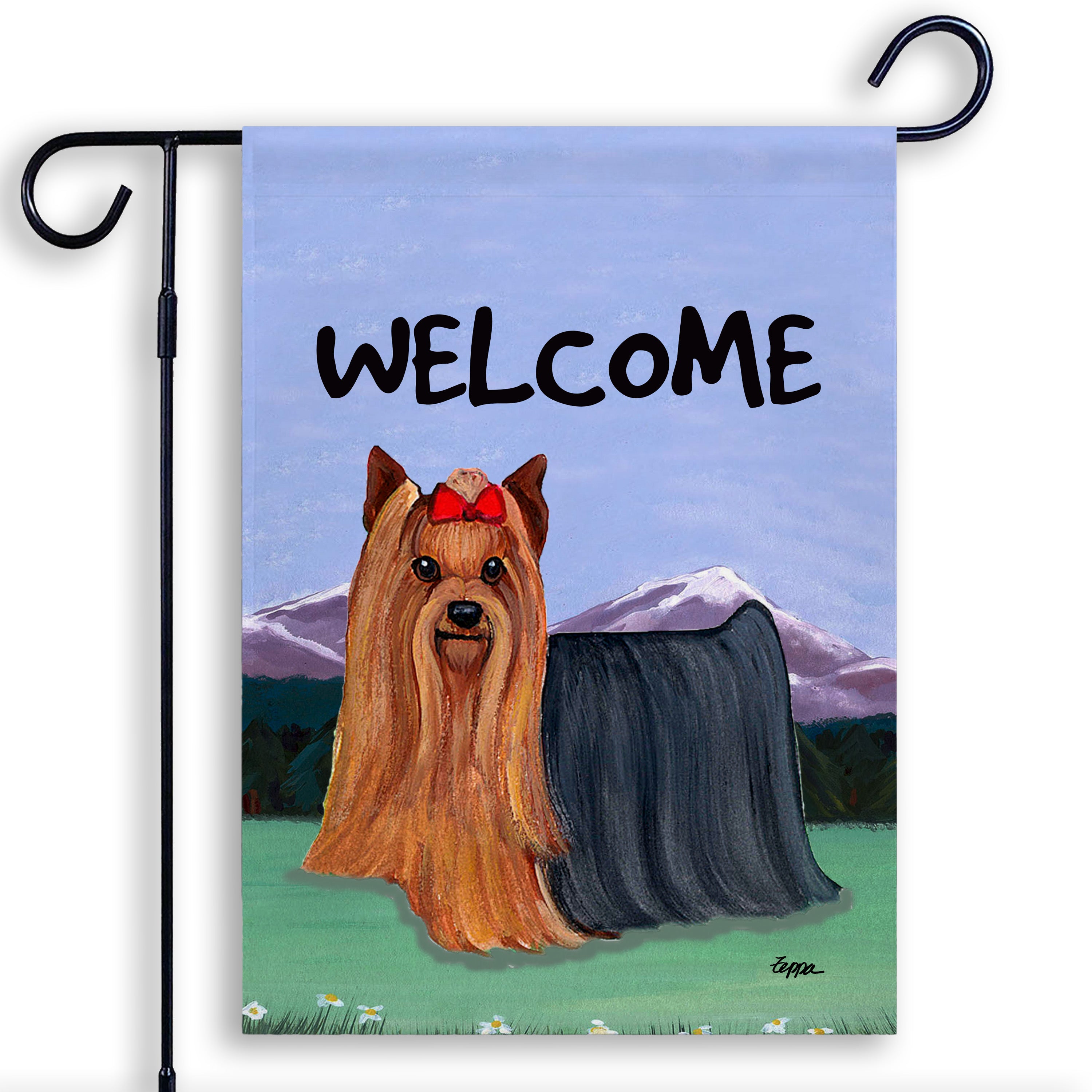 Yorkshire Terrier Garden Flag