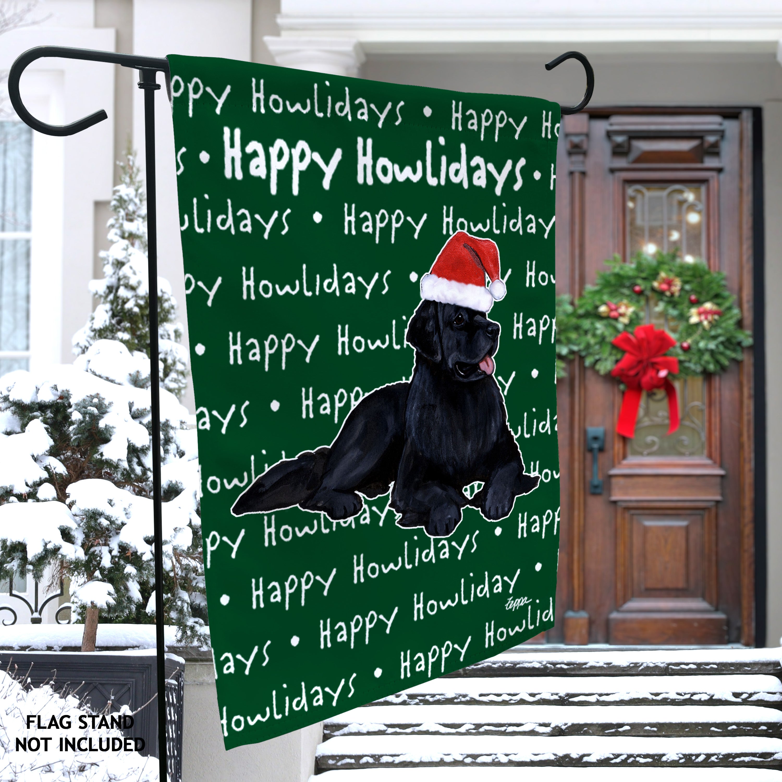 Newfoundland Christmas Garden Flag