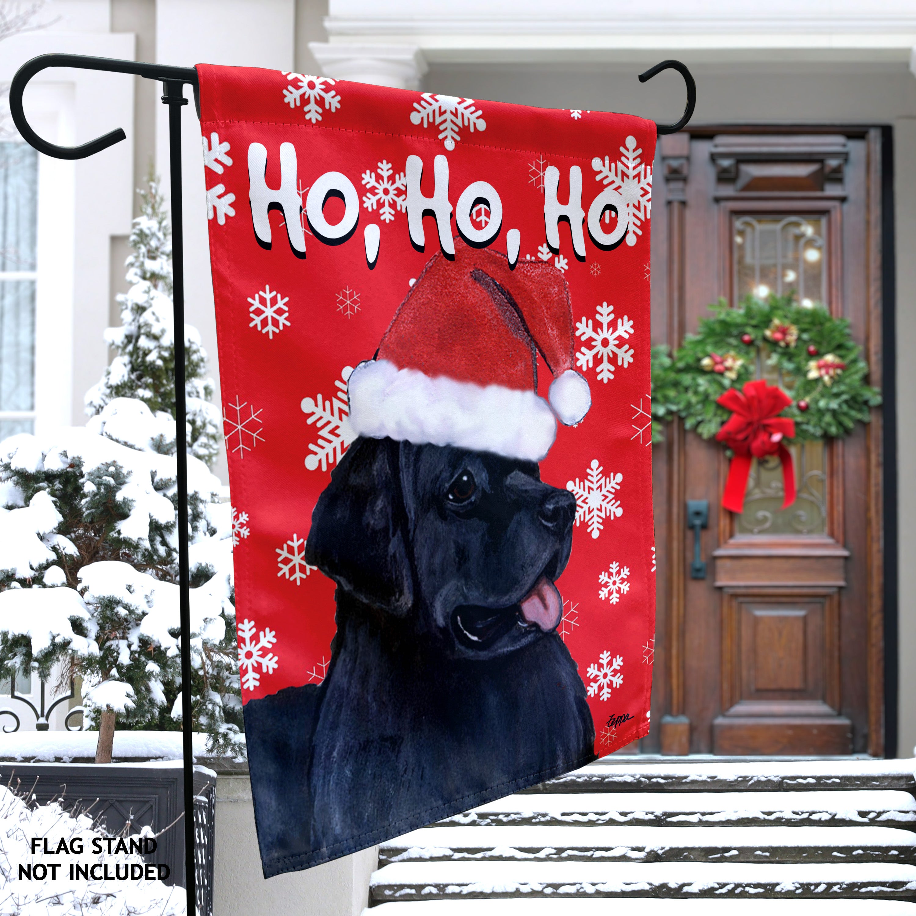 Newfoundland Christmas Garden Flag
