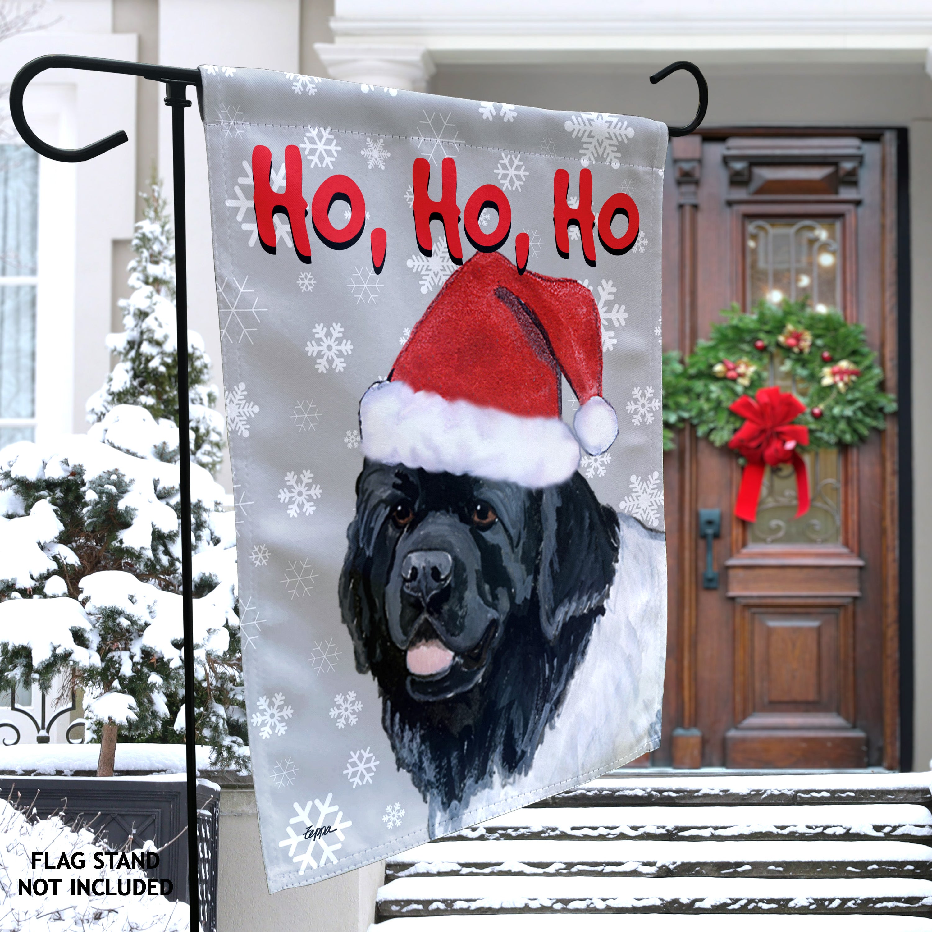 Newfoundland Christmas Garden Flag