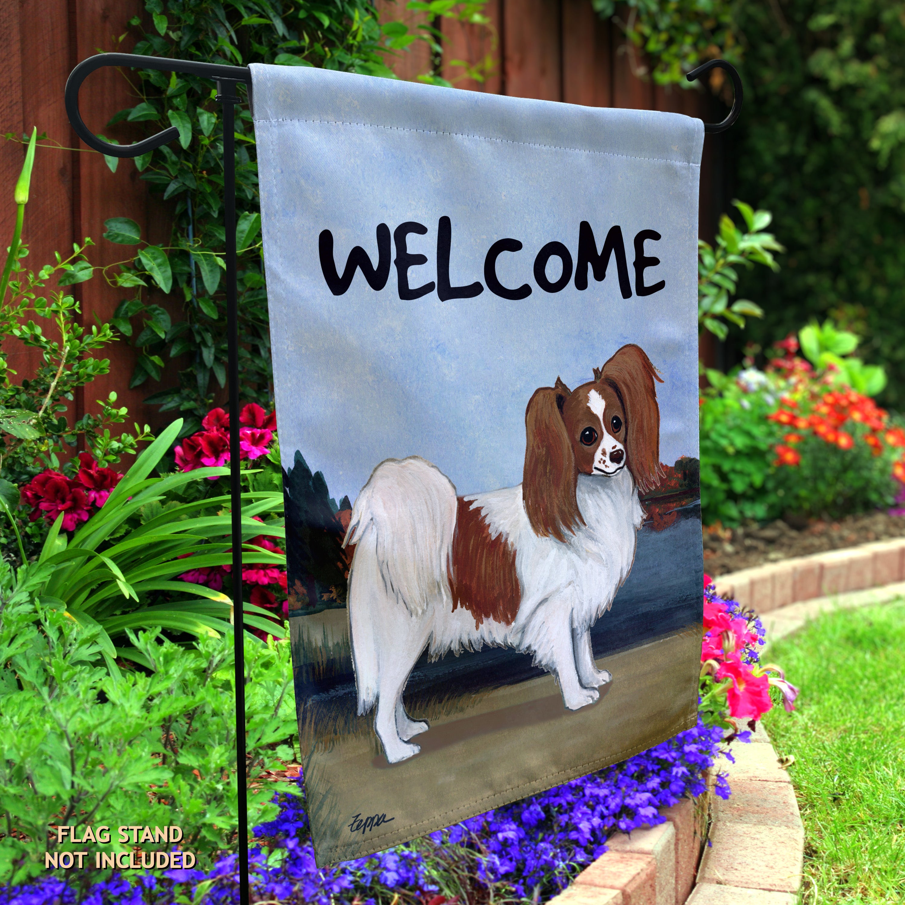 Papillon Garden Flag