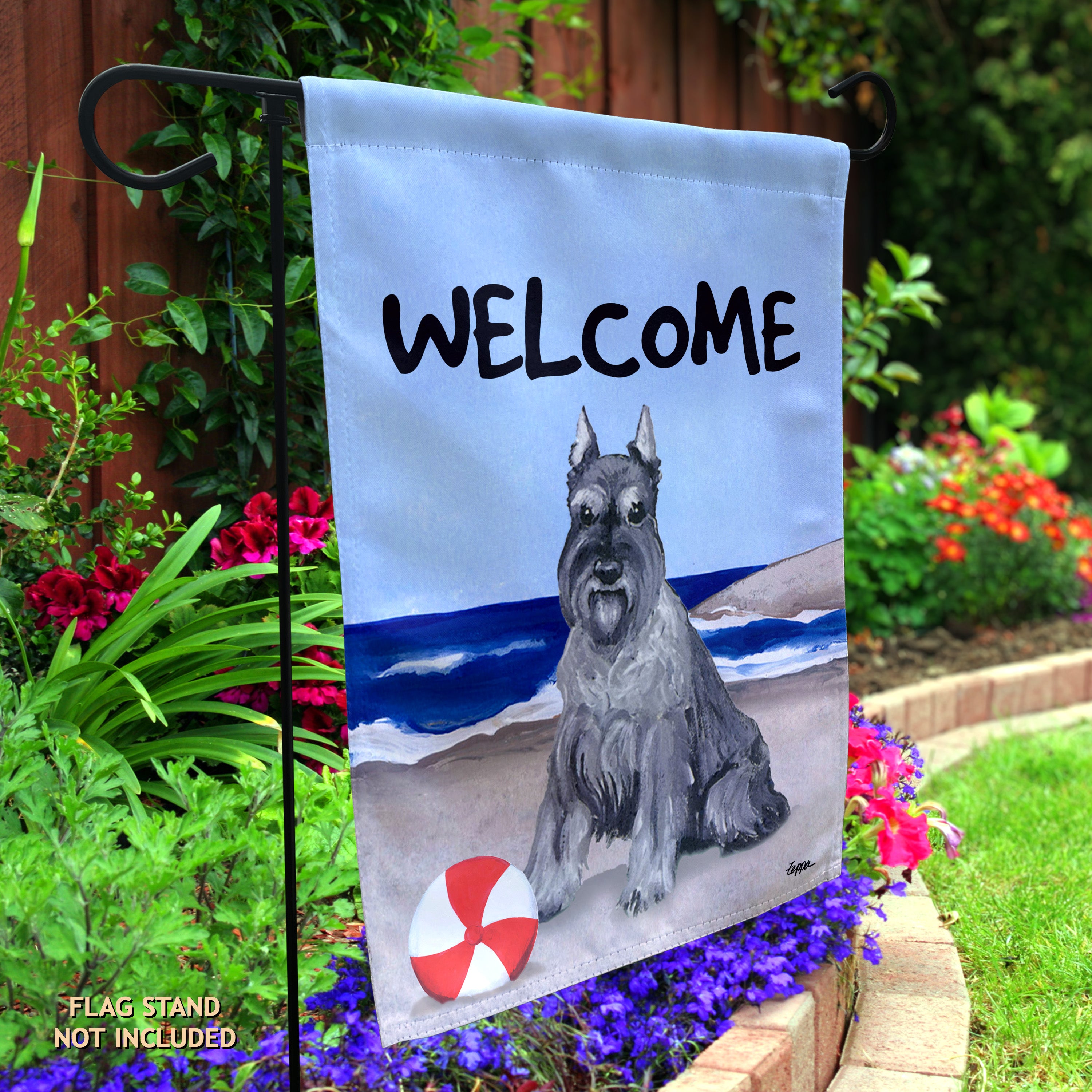 Schnauzer Miniature Garden Flag