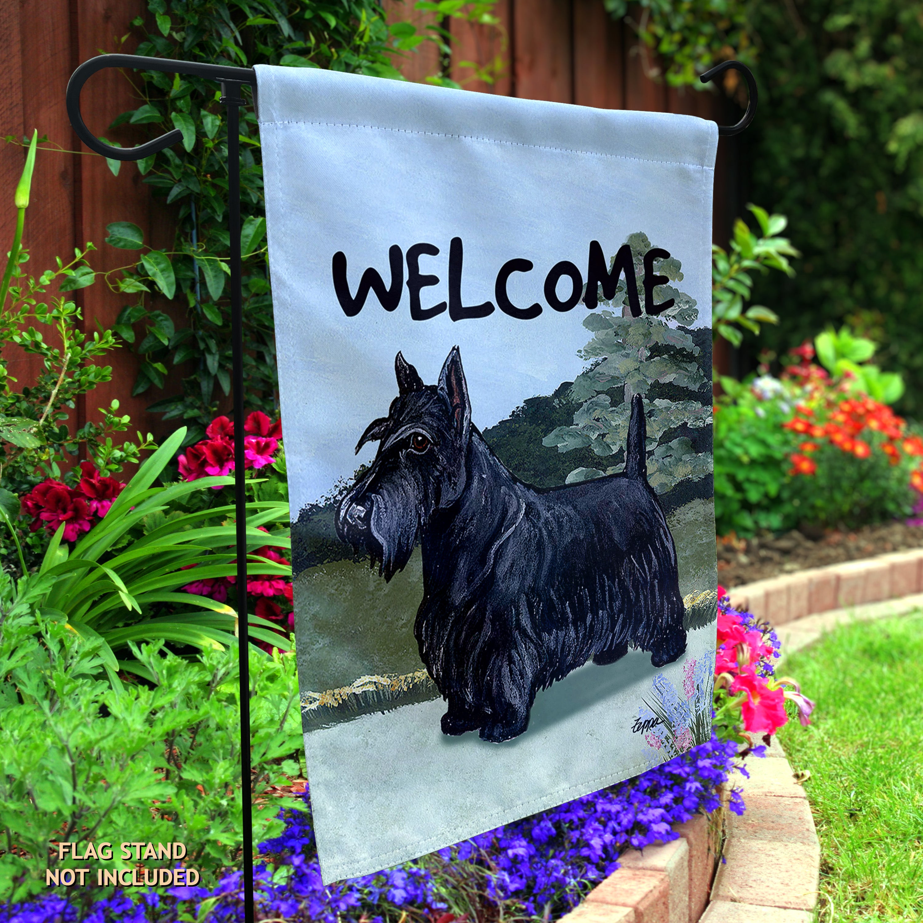 Scottish Terrier Garden Flag