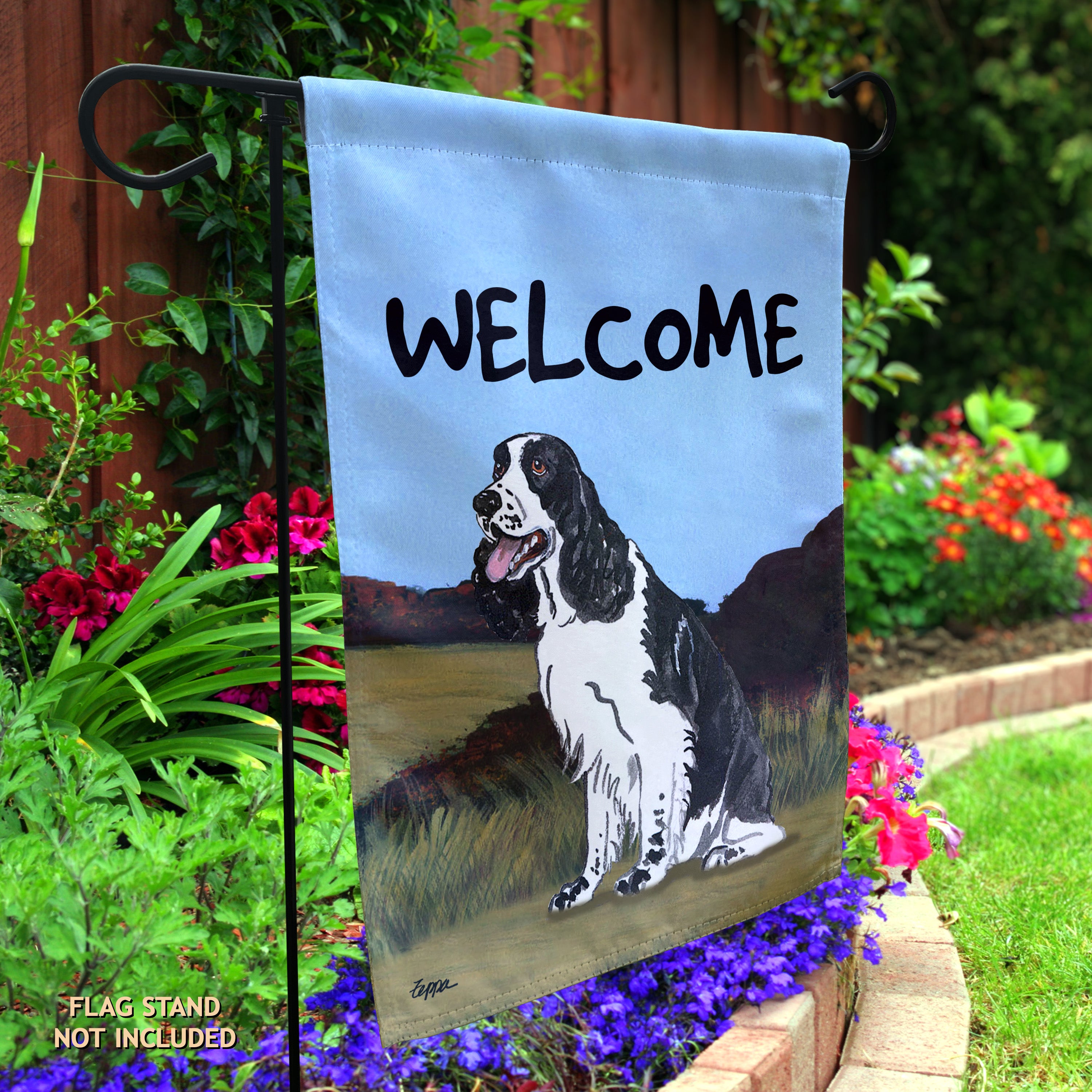 Springer Spaniel Garden Flag
