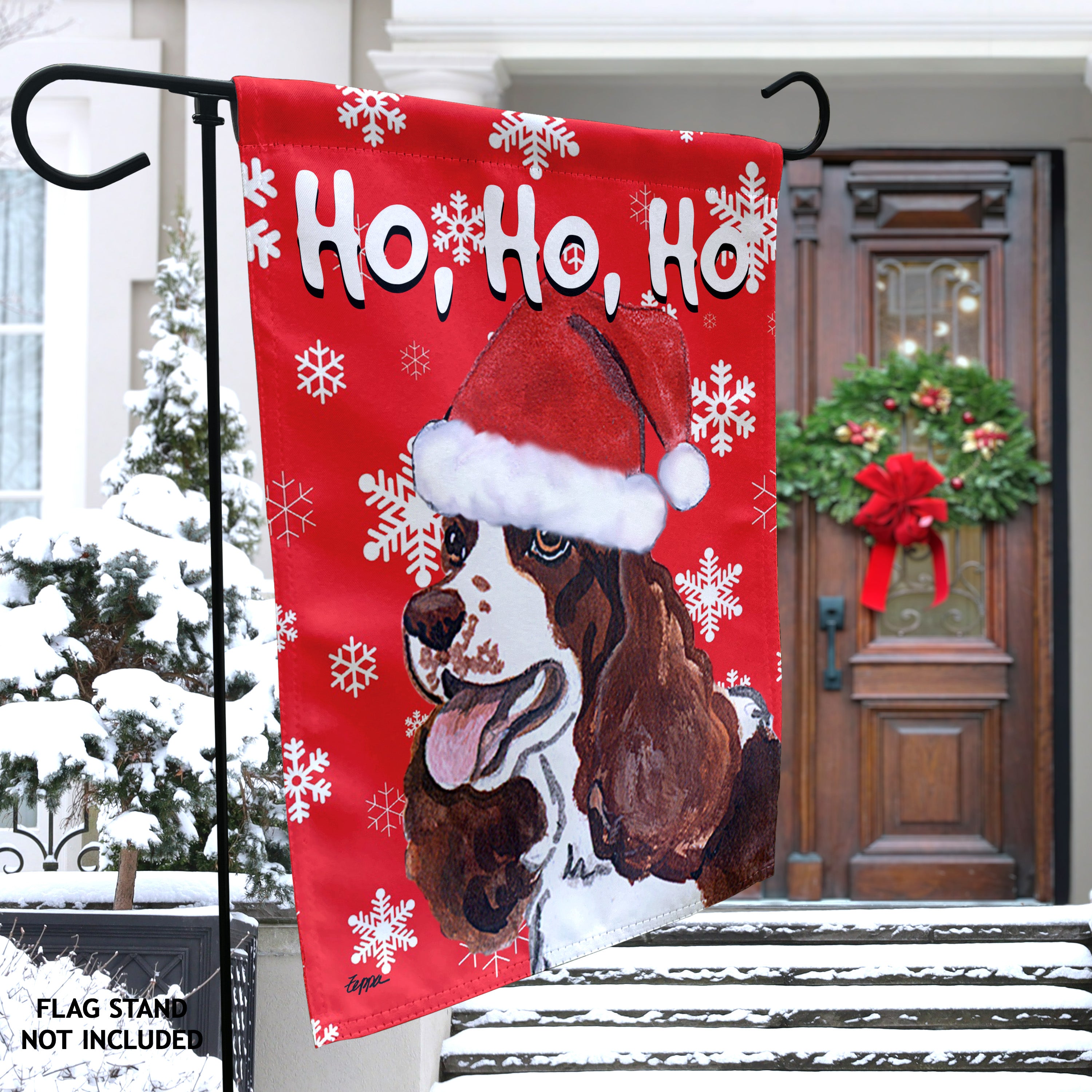 Springer Spaniel Christmas Garden Flag