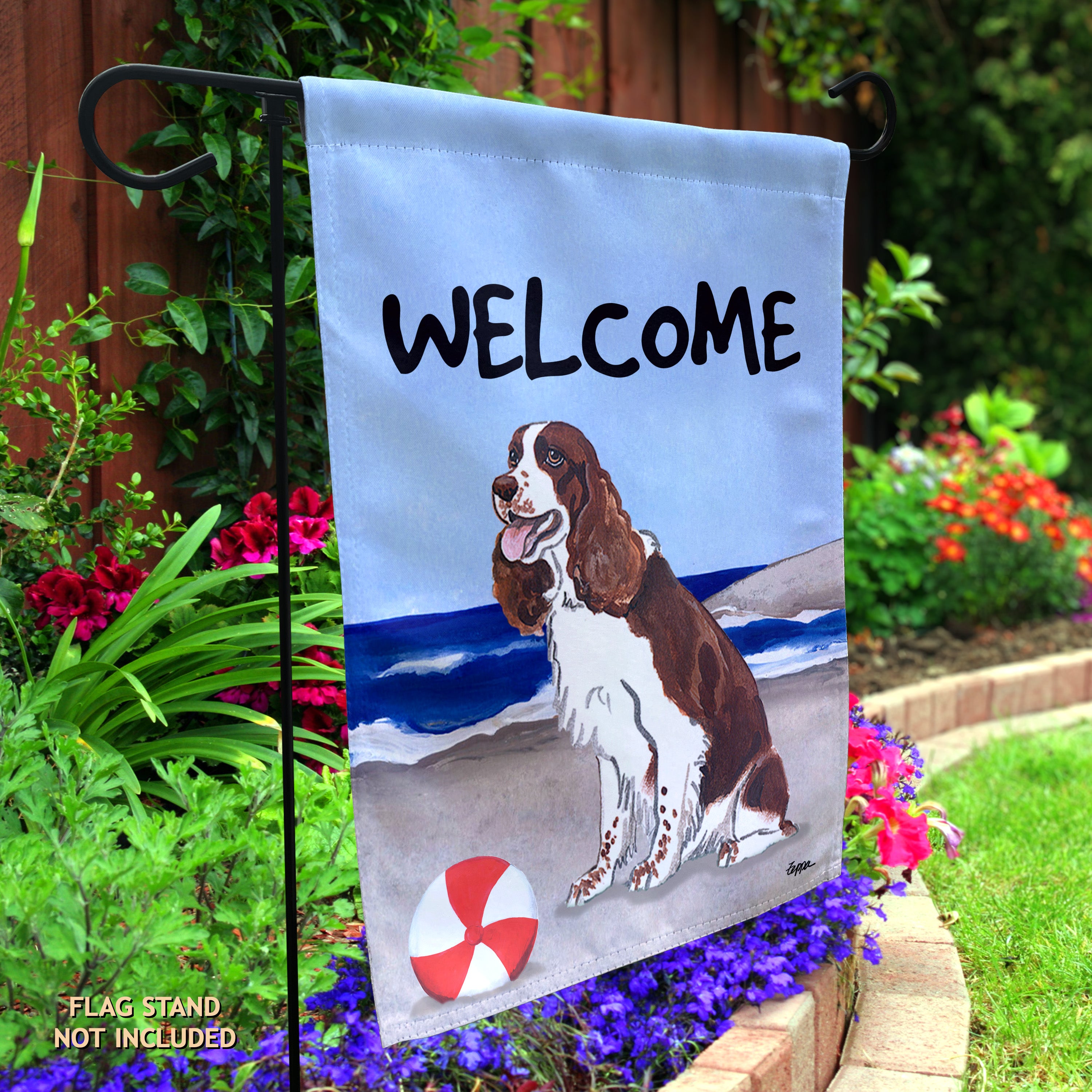 Springer Spaniel Garden Flag