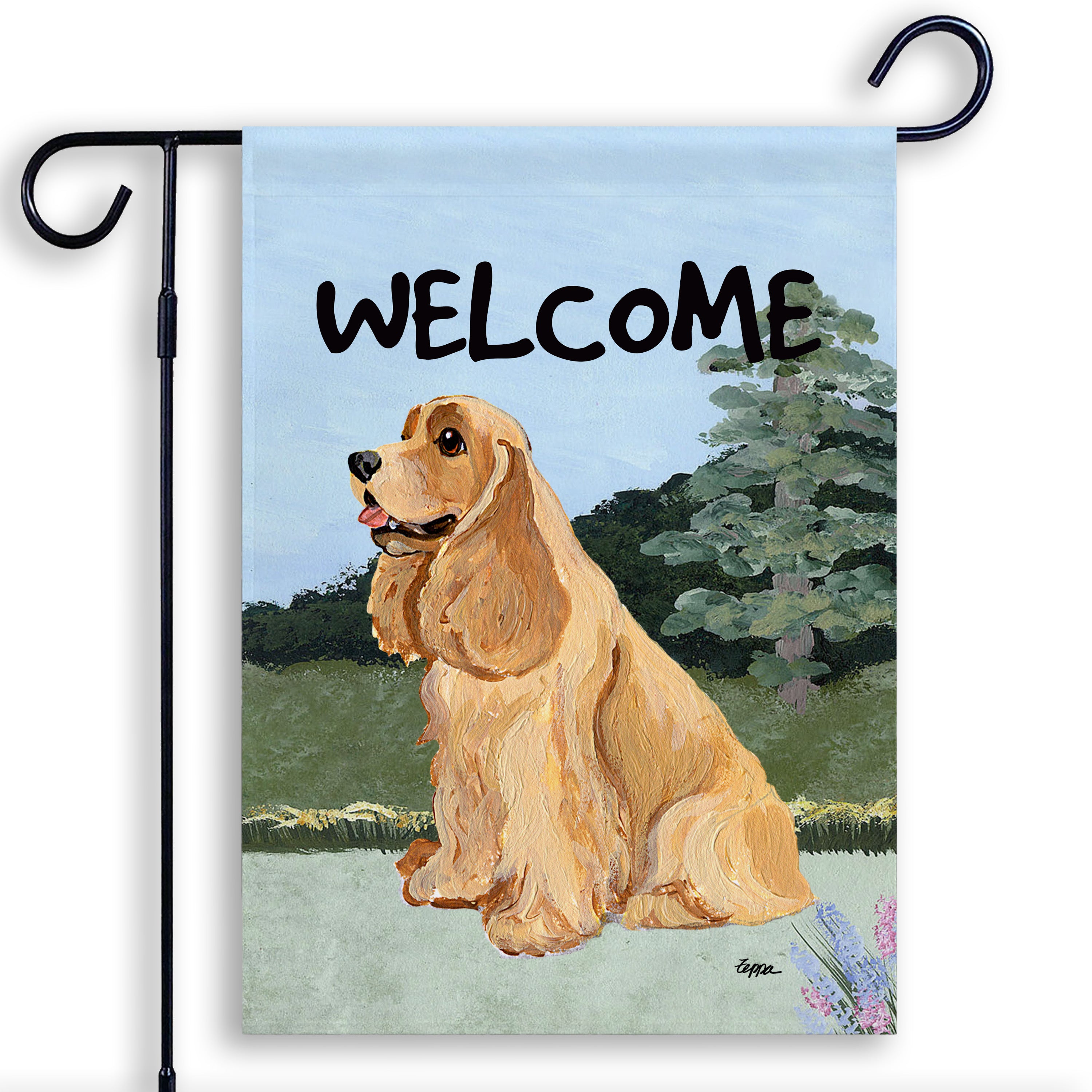 American Cocker Spaniel Garden Flag