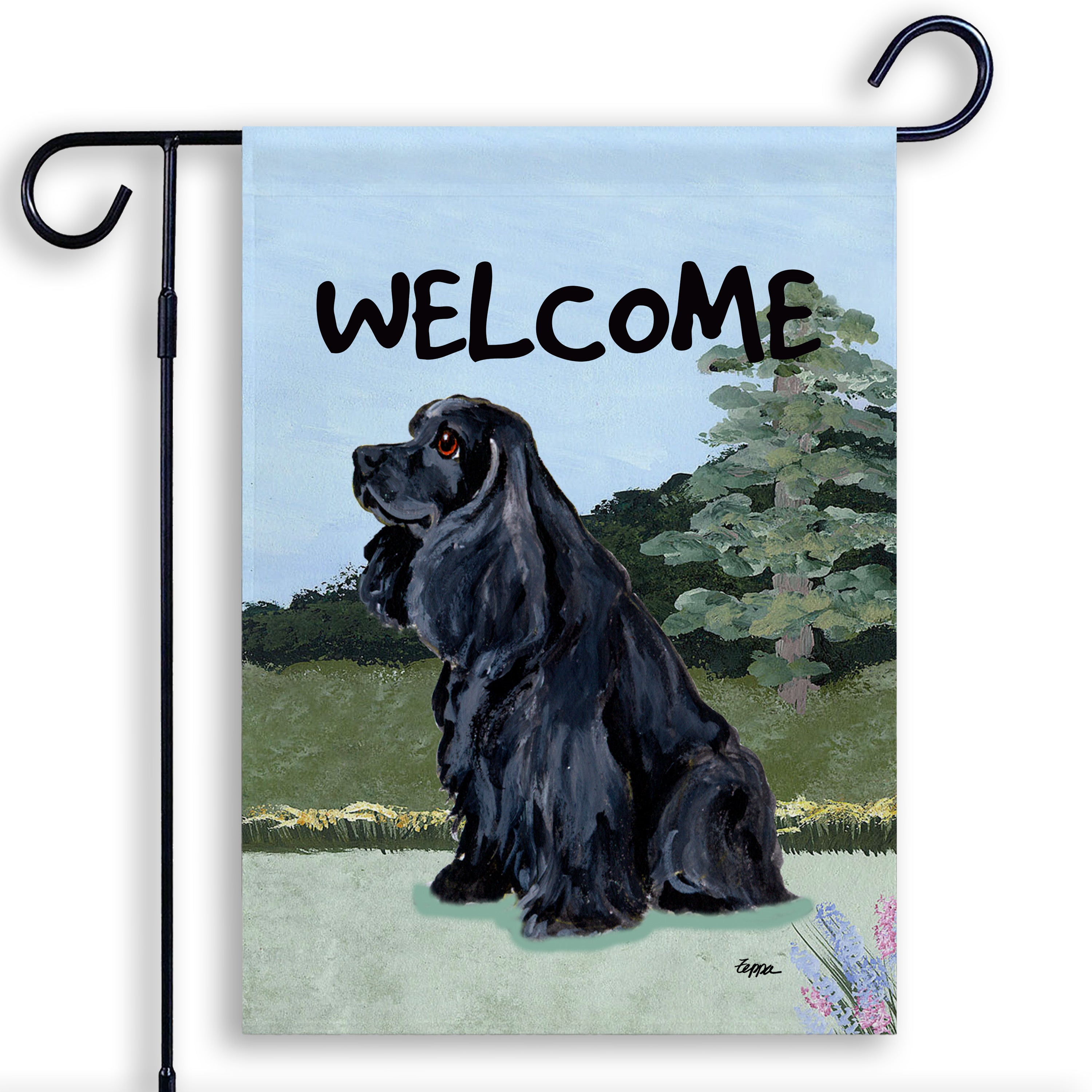 American Cocker Spaniel Garden Flag