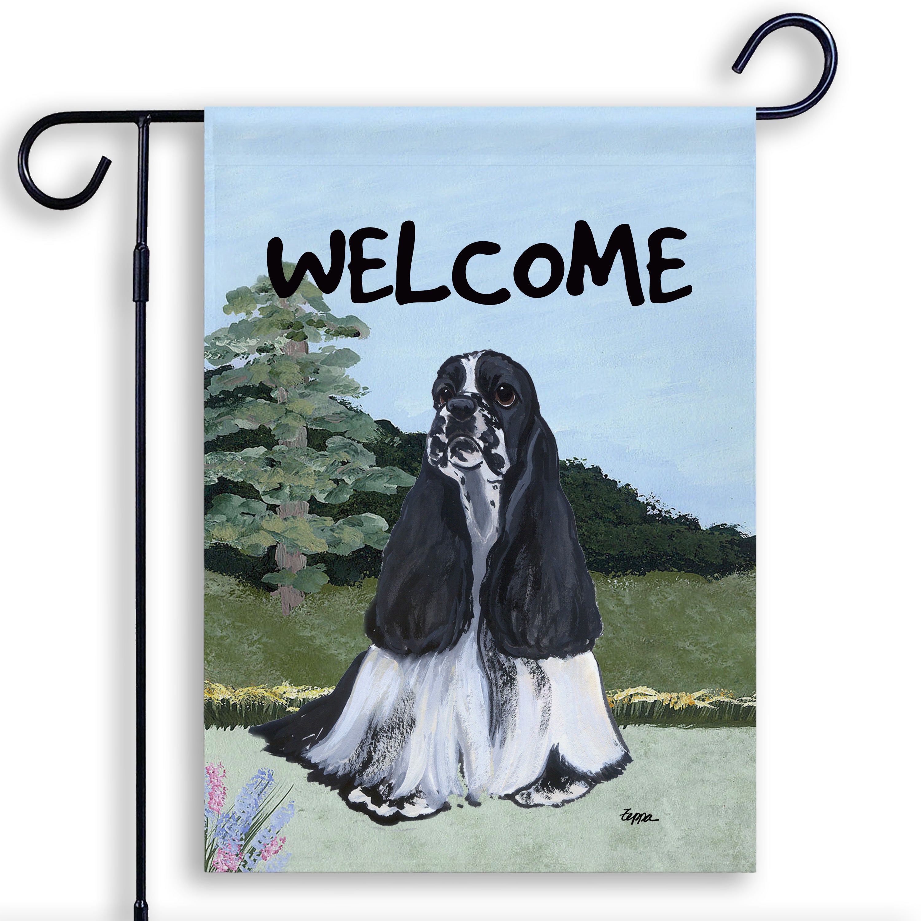 American Cocker Spaniel Garden Flag