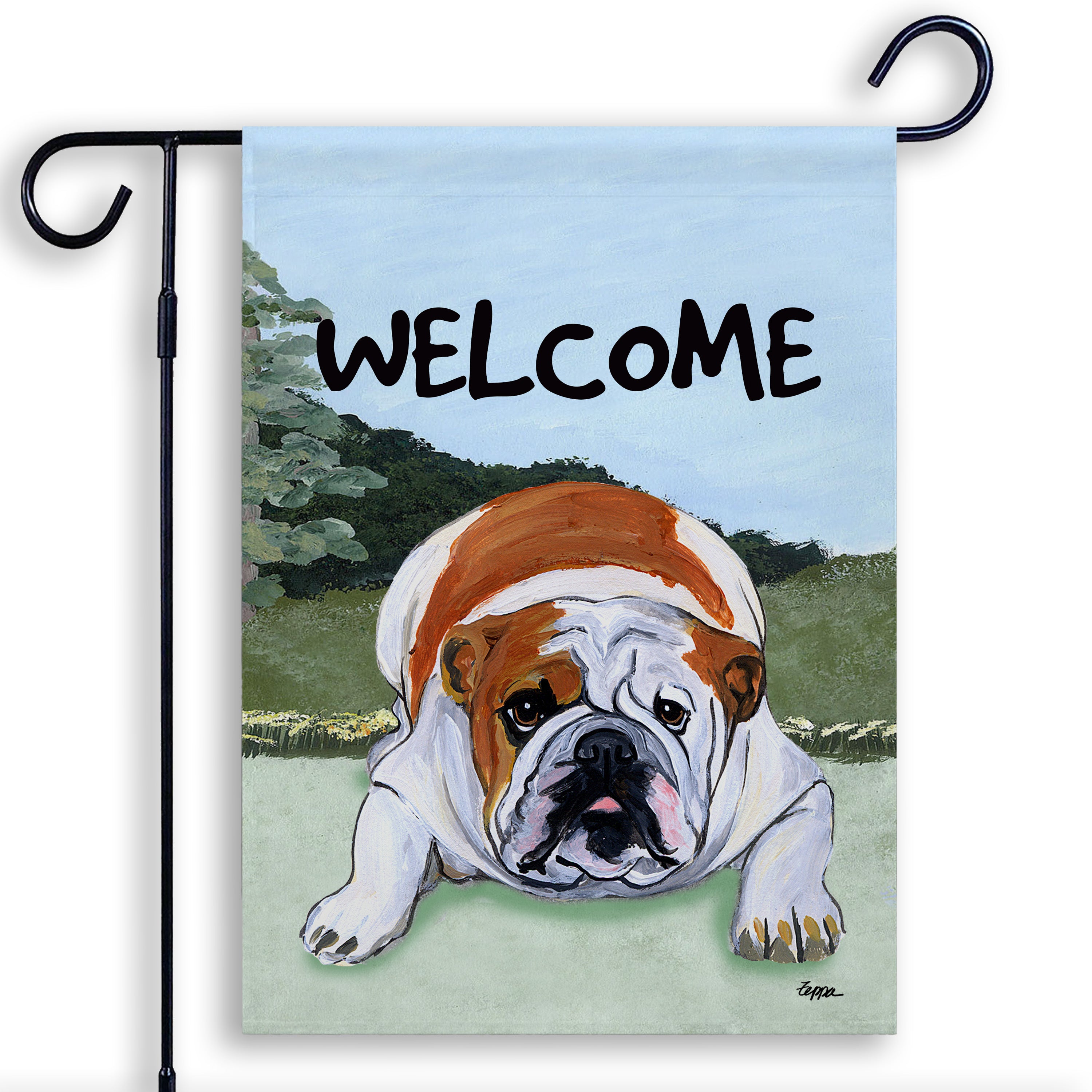 English Bulldog Garden Flag