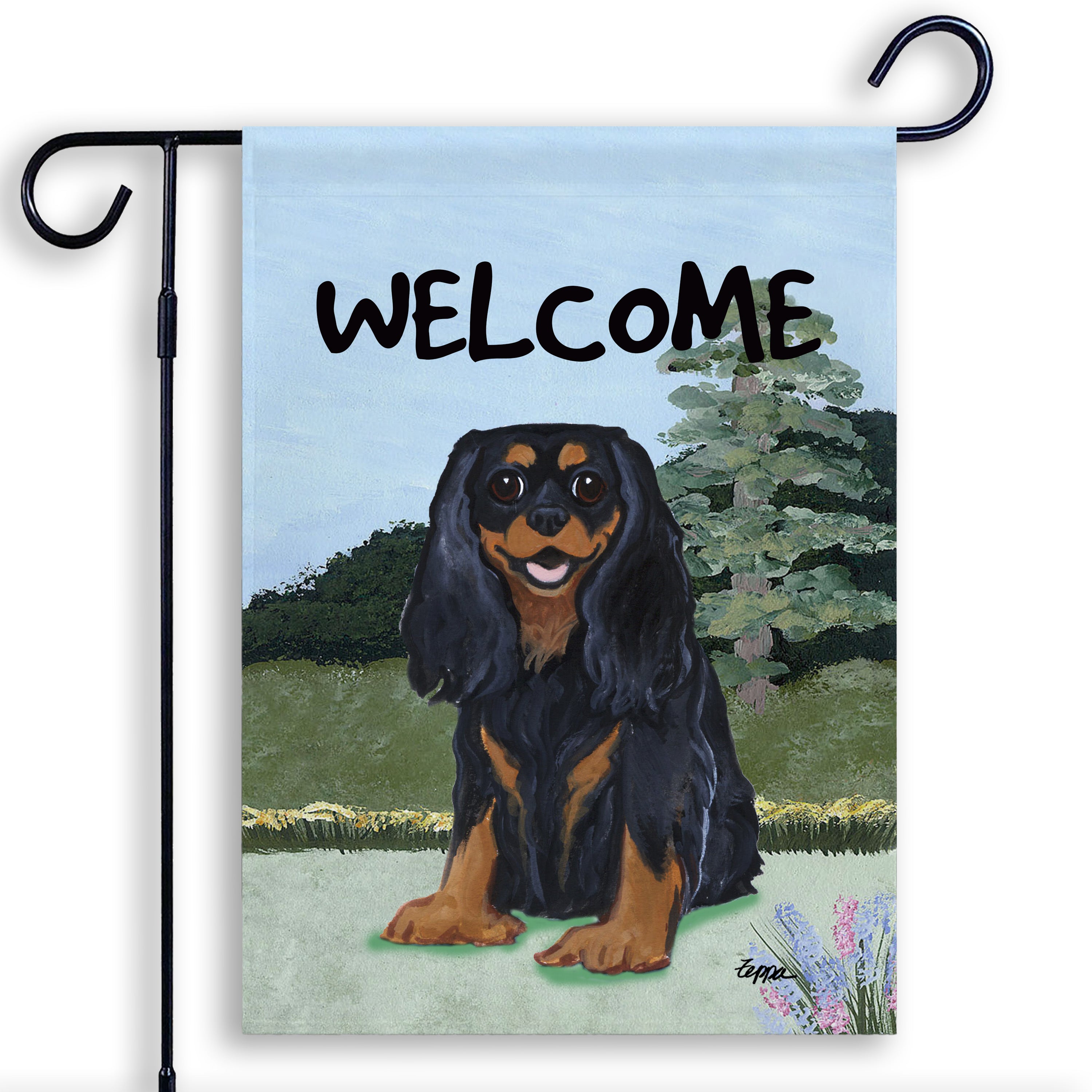 Cavalier King Charles Spaniel Garden Flag