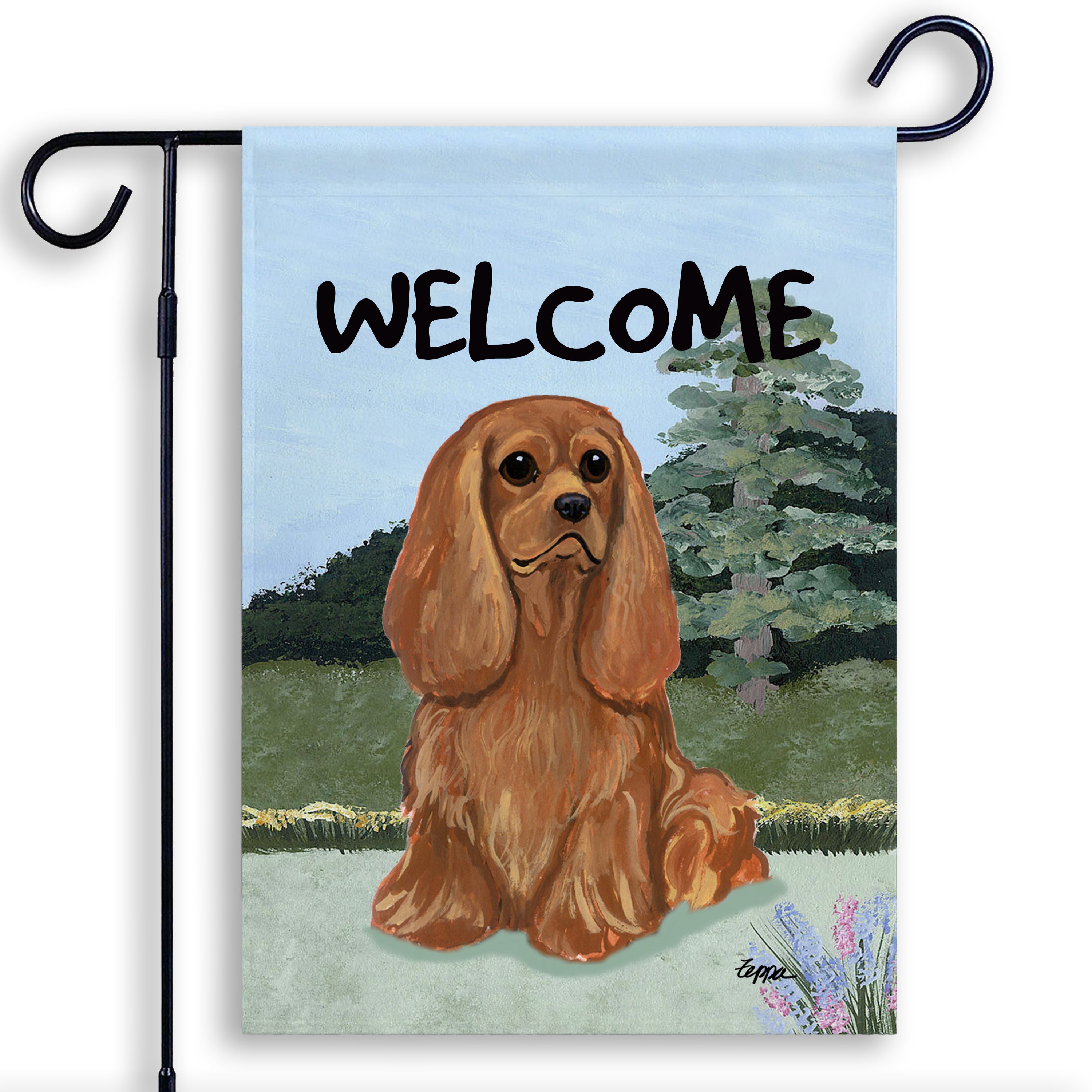 Cavalier King Charles Spaniel Garden Flag