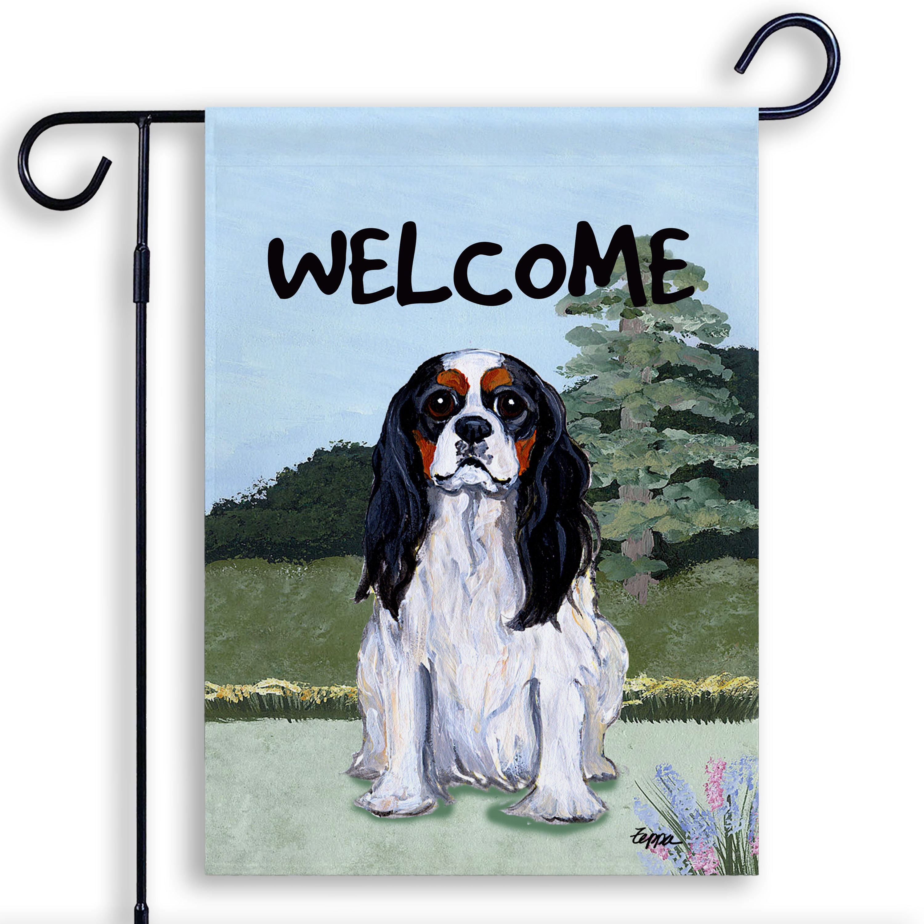 Cavalier King Charles Spaniel Garden Flag