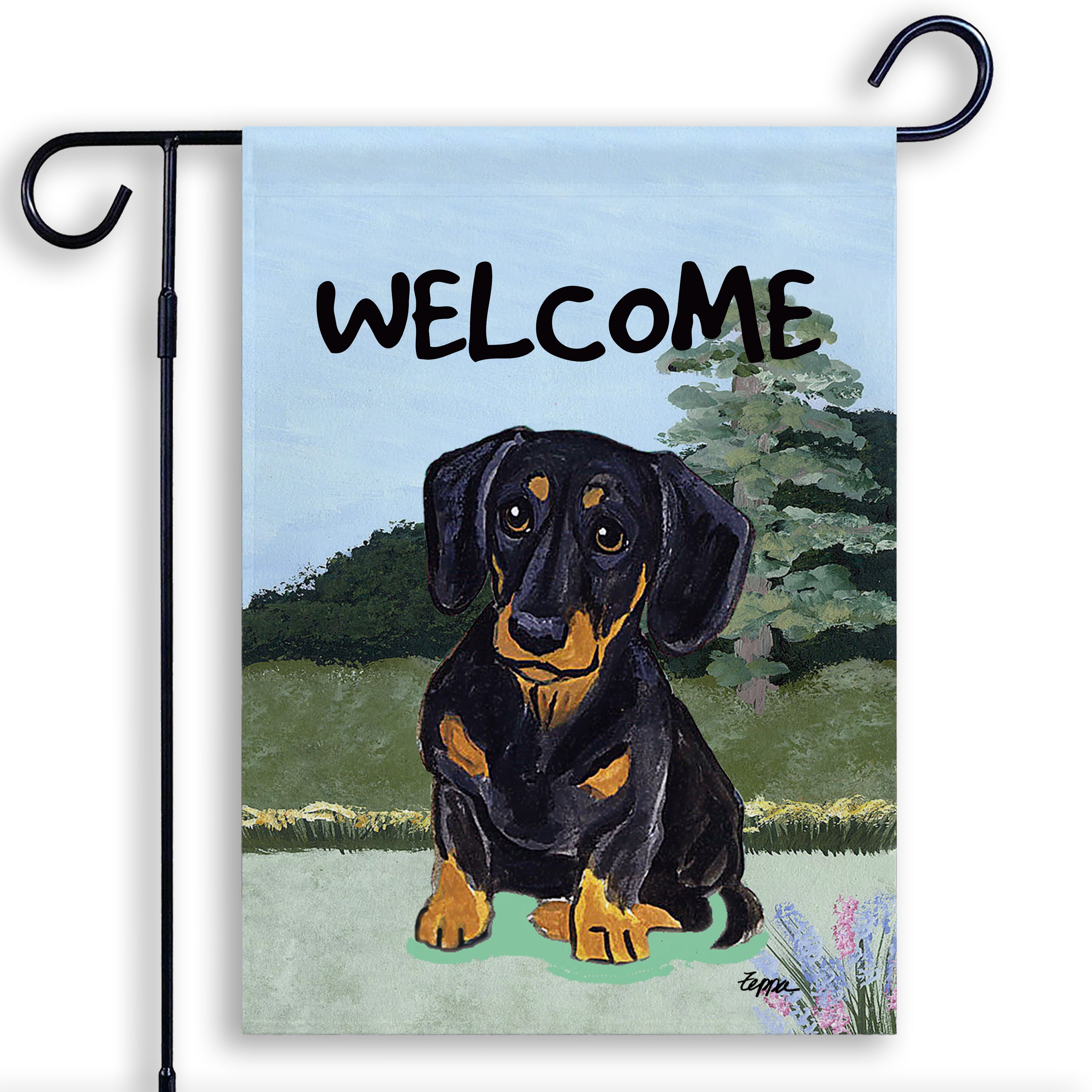 Dachshund Garden Flag