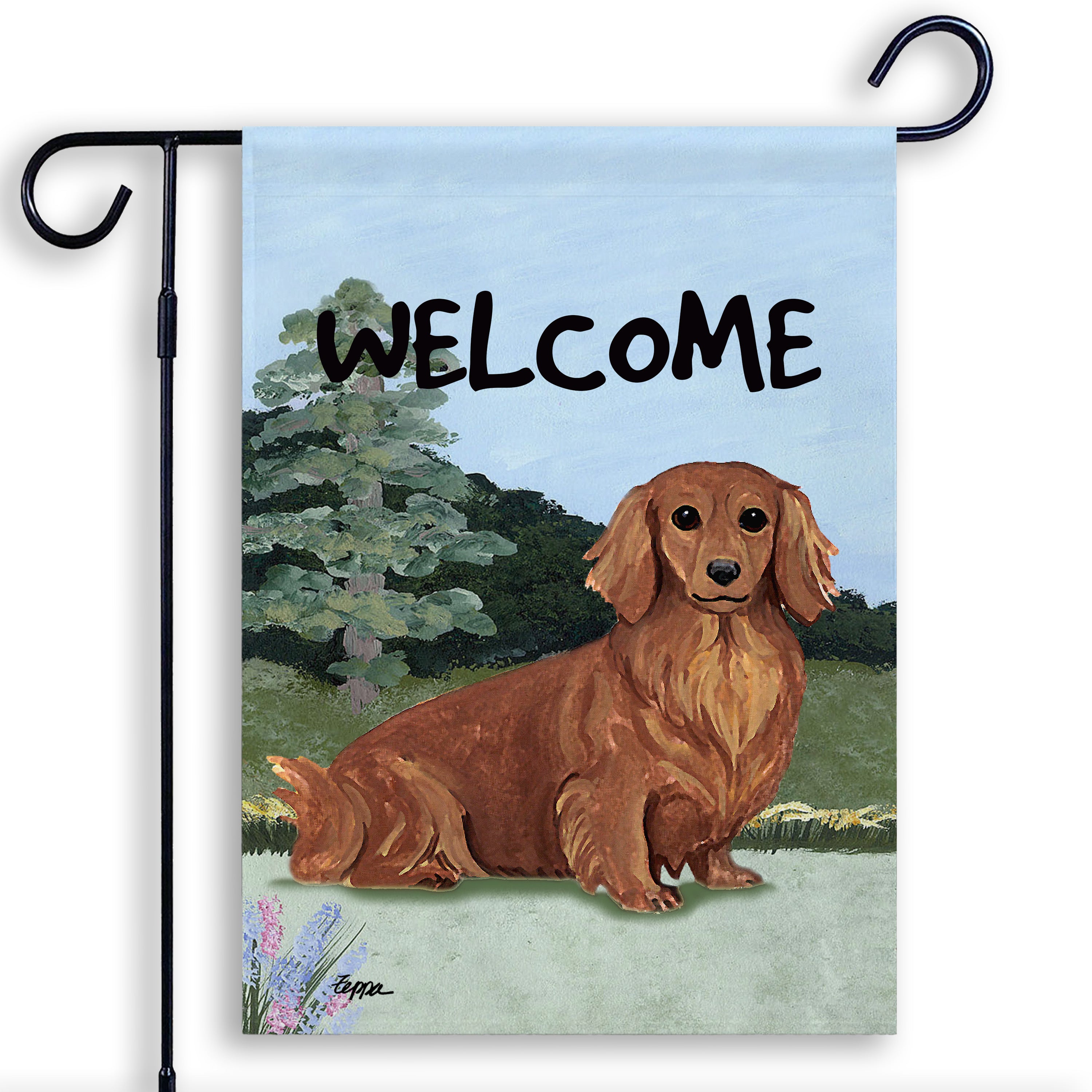 Dachshund Garden Flag