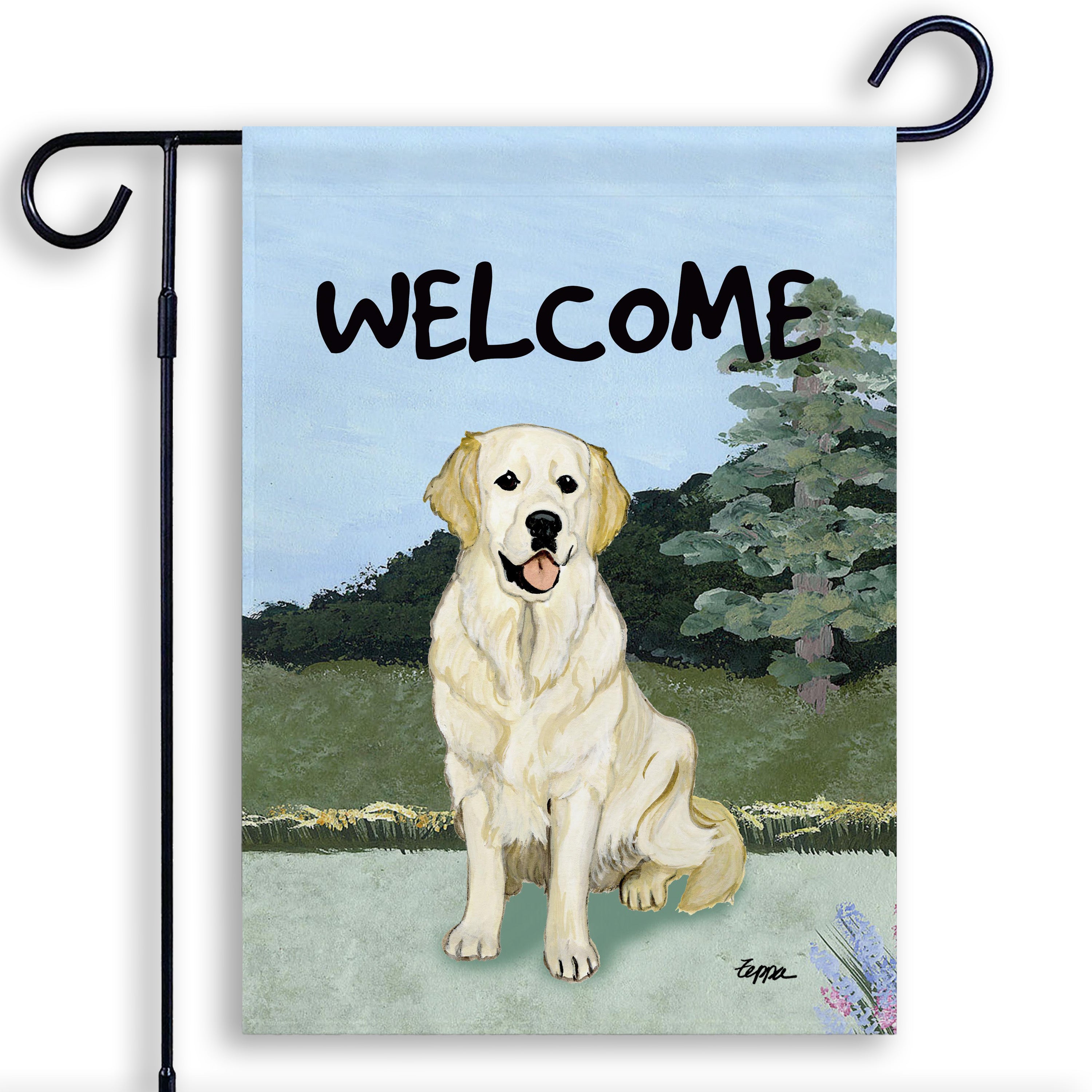 Golden Retriever Garden Flag