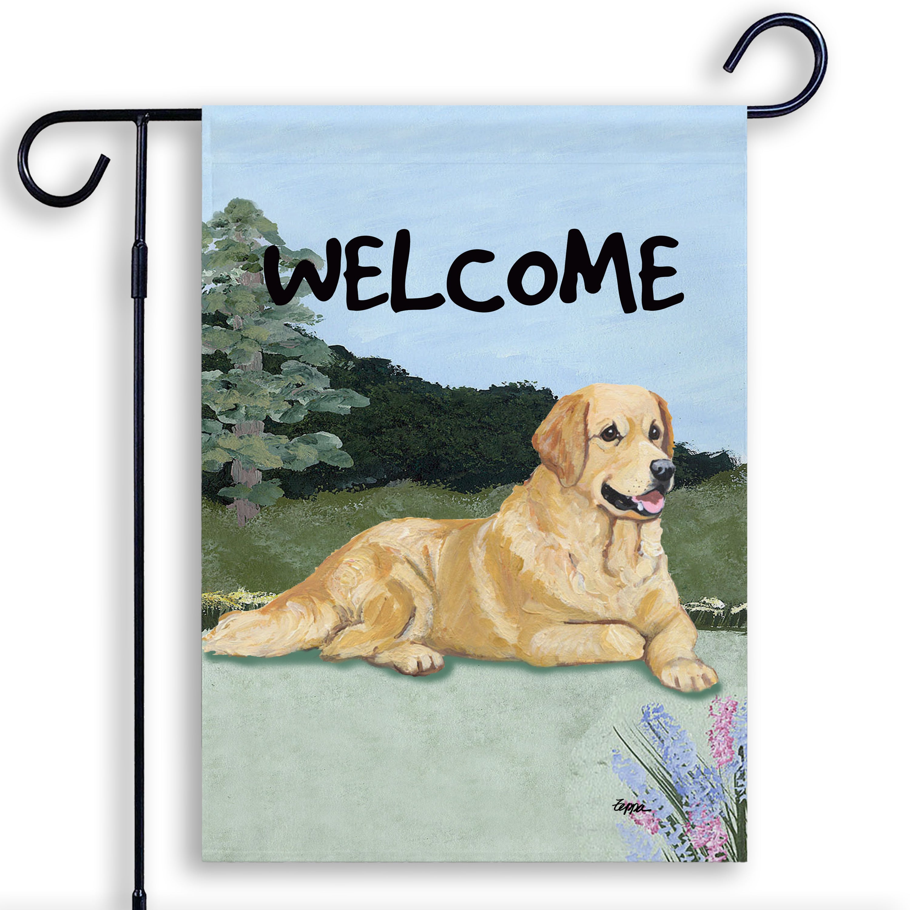 Golden Retriever Garden Flag