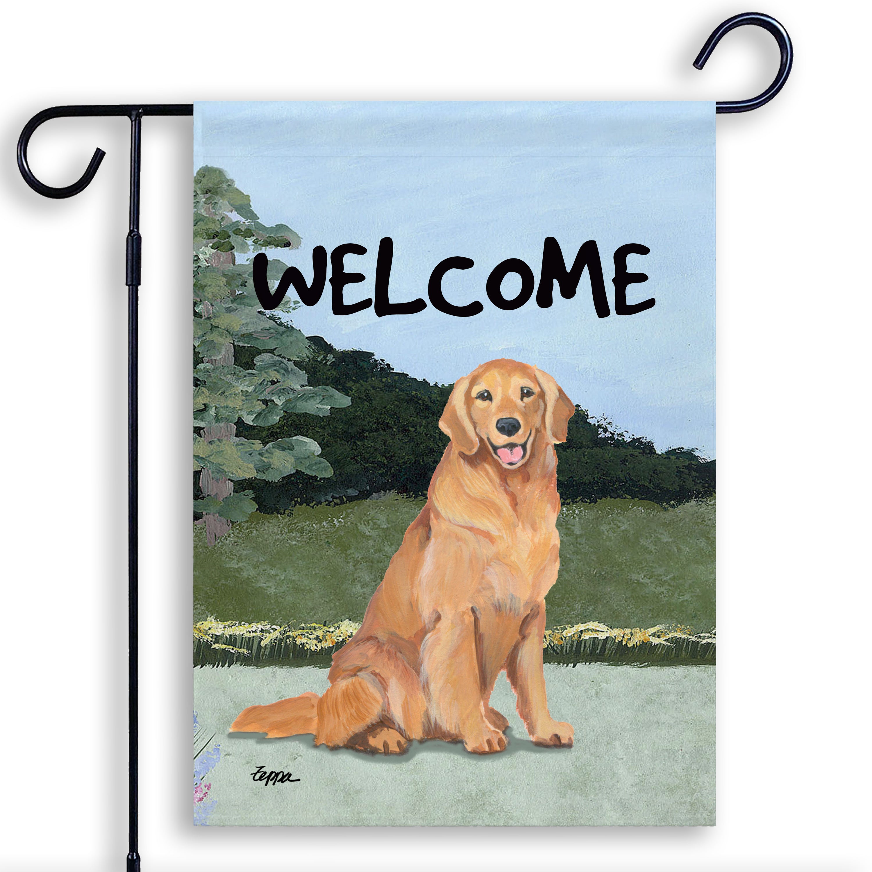 Golden Retriever Garden Flag