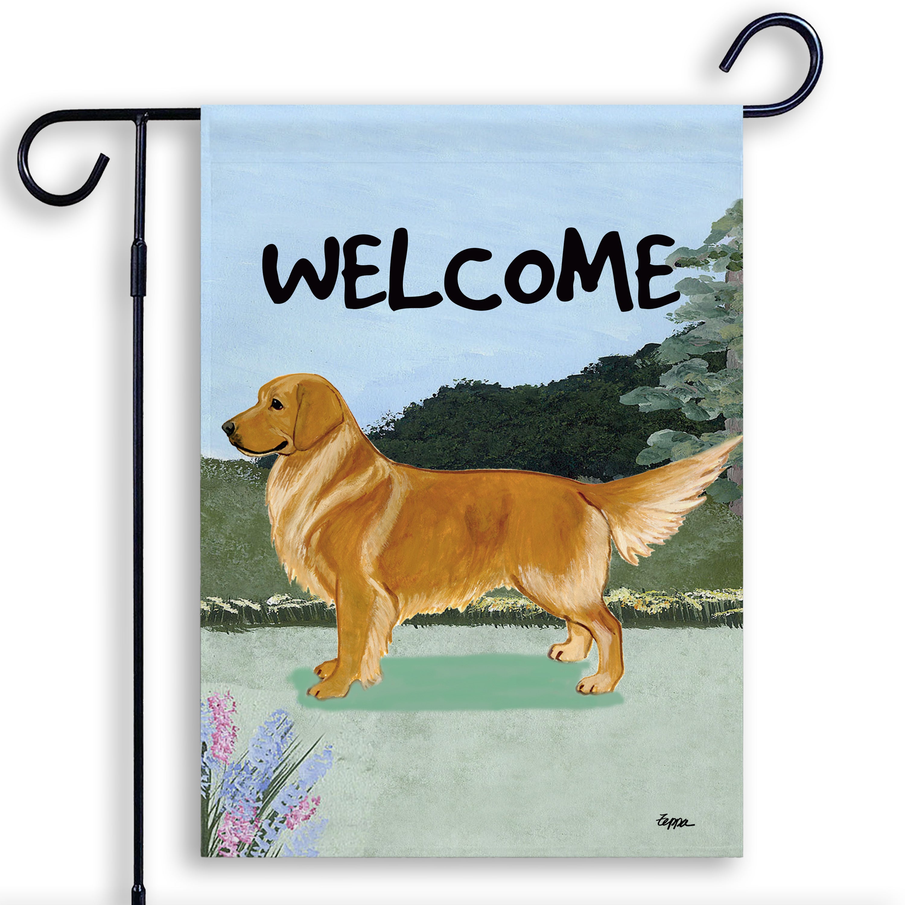 Golden Retriever Garden Flag