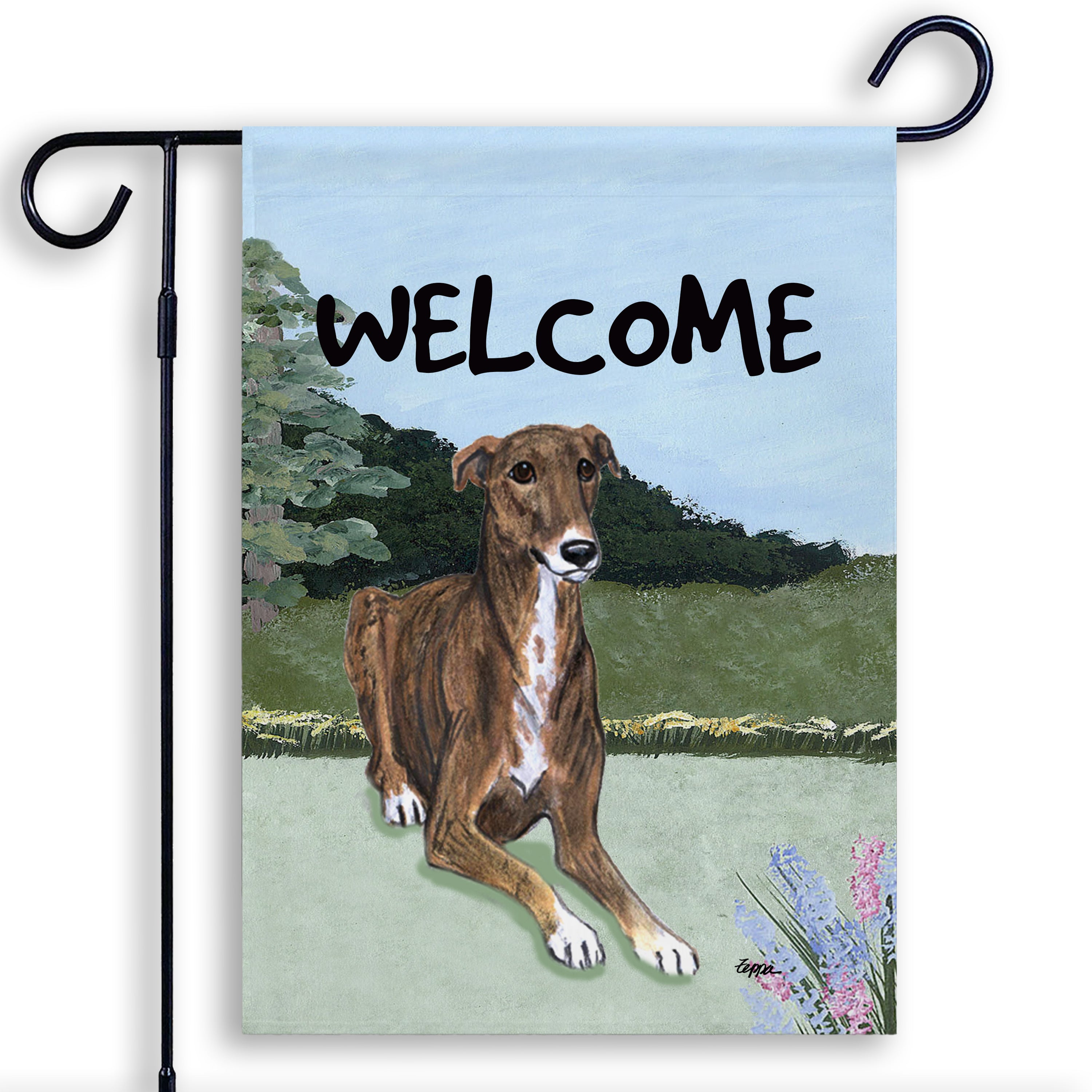 Greyhound Garden Flag