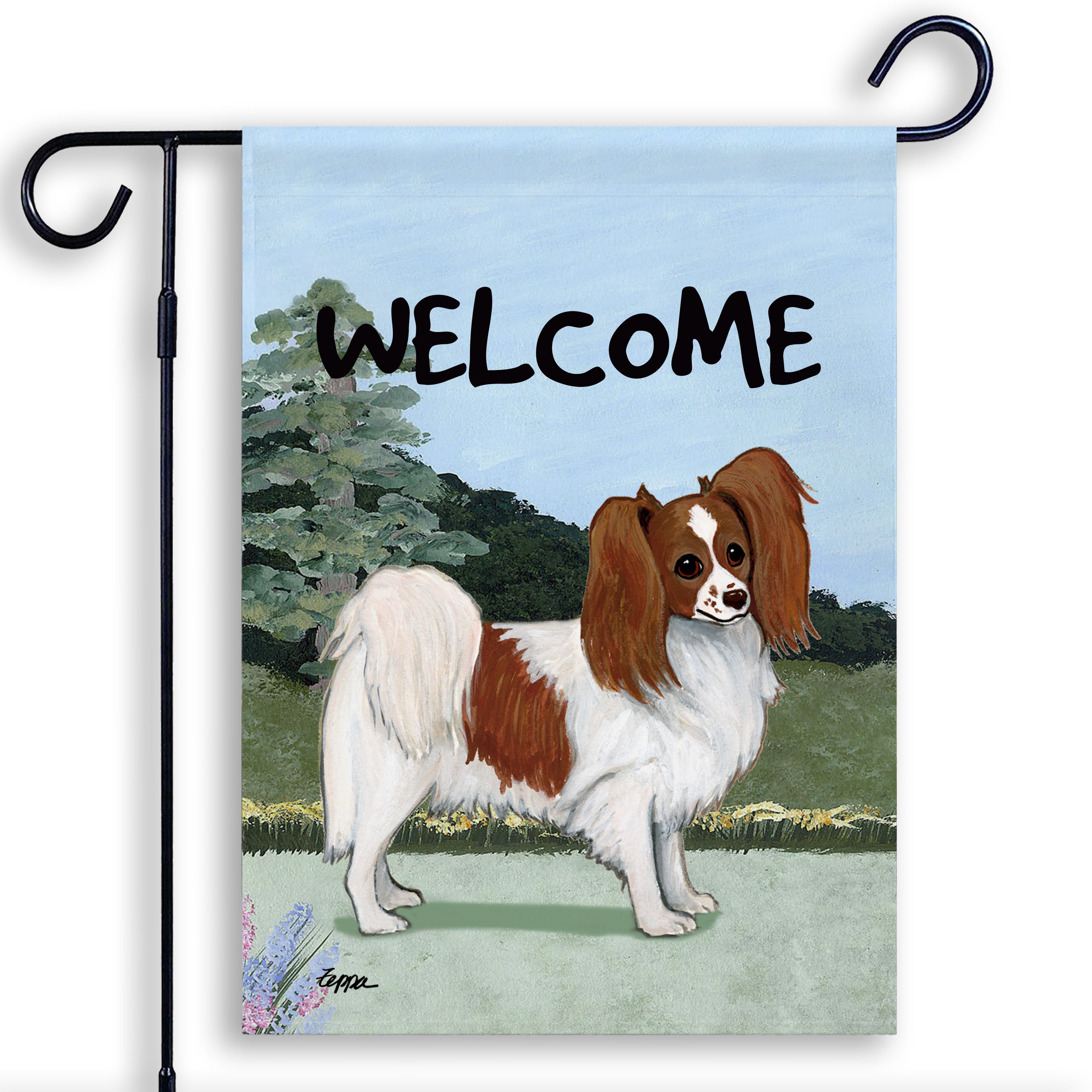 Papillon Garden Flag