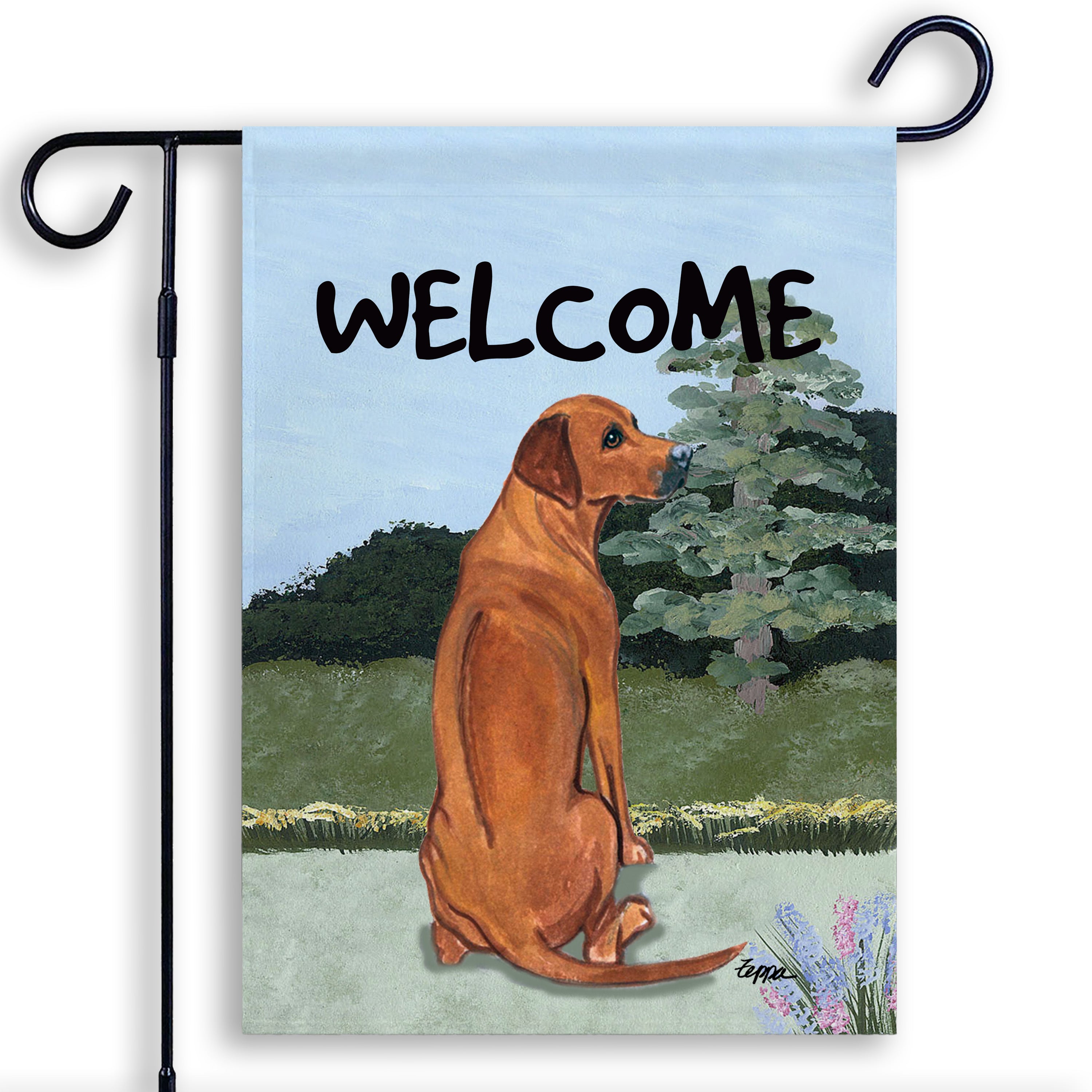 Rhodesian Ridgeback Garden Flag
