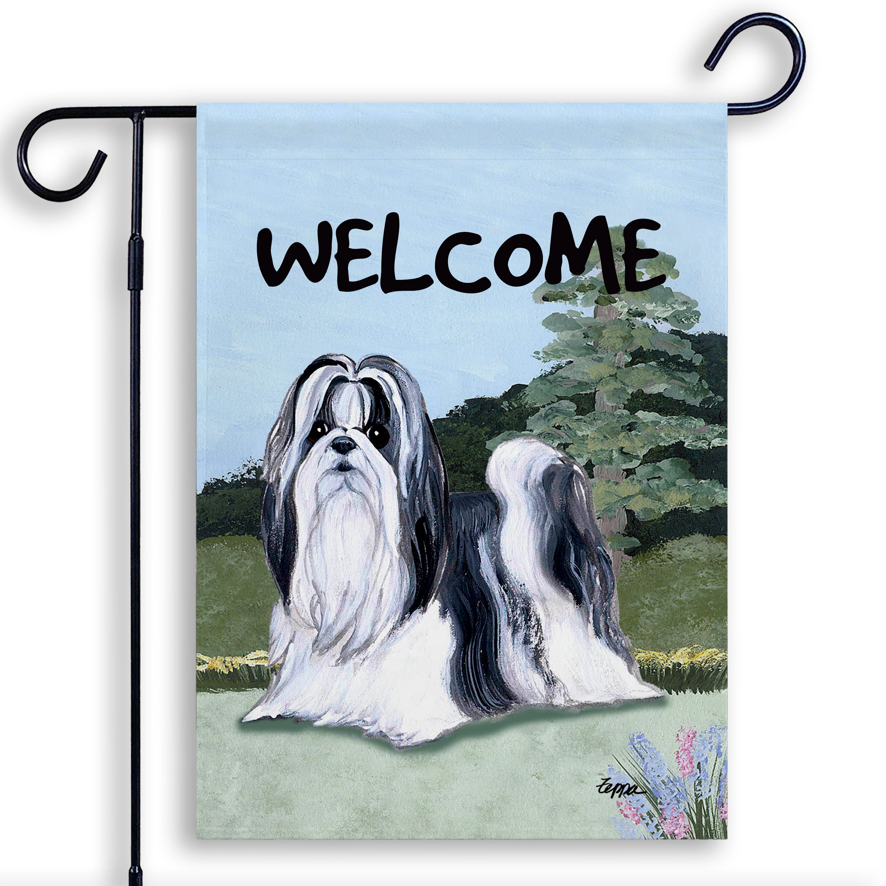 Shih Tzu Garden Flag