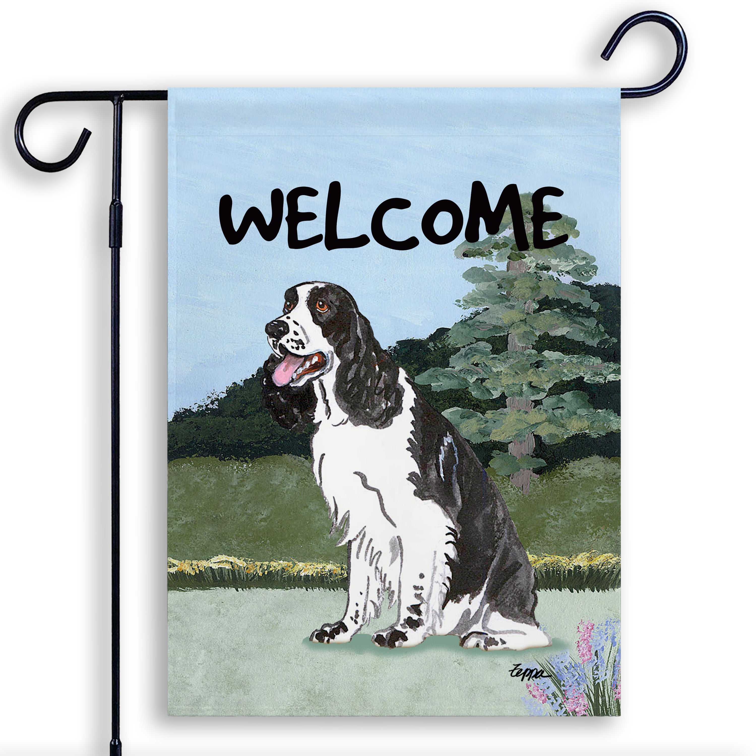 Springer Spaniel Garden Flag