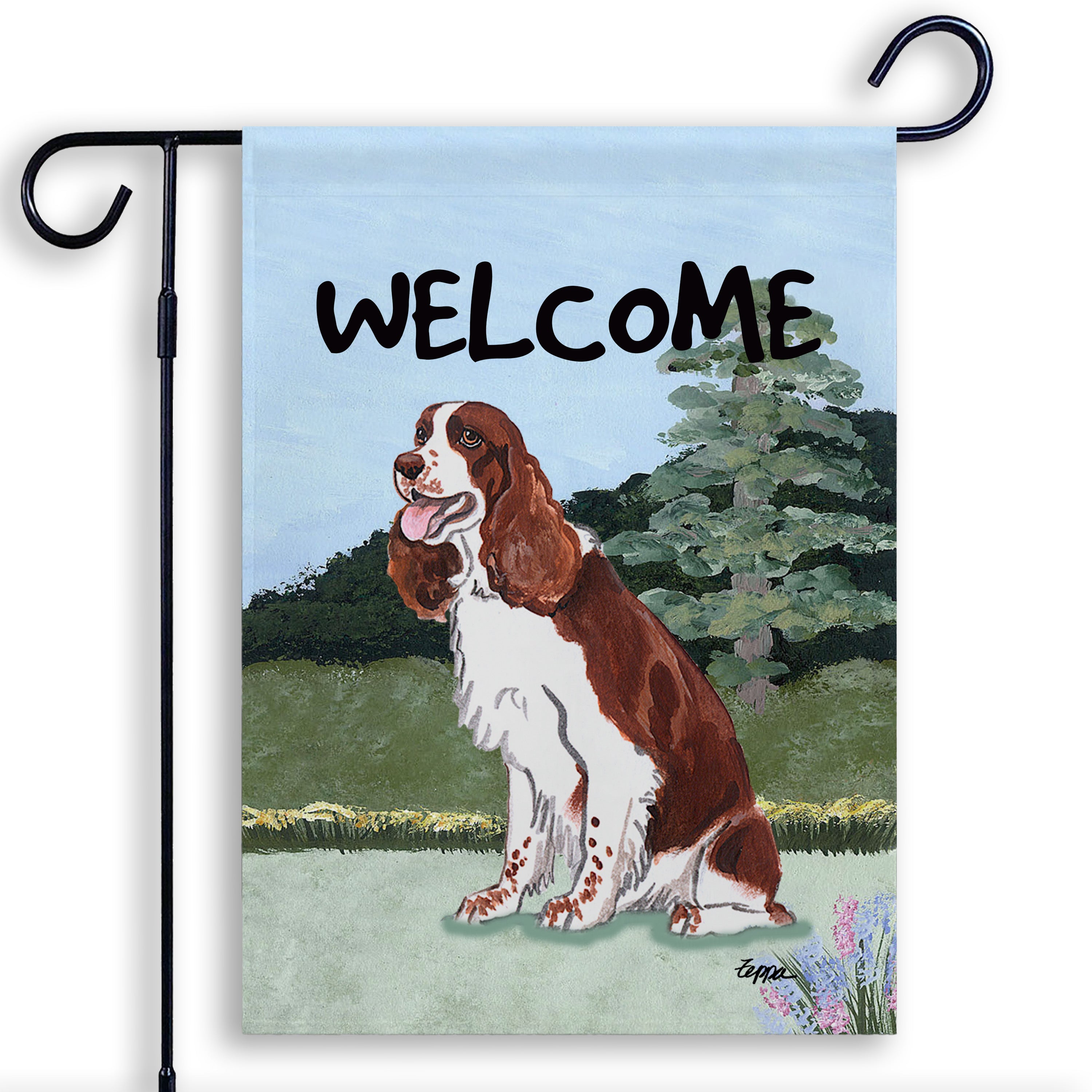 Springer Spaniel Garden Flag