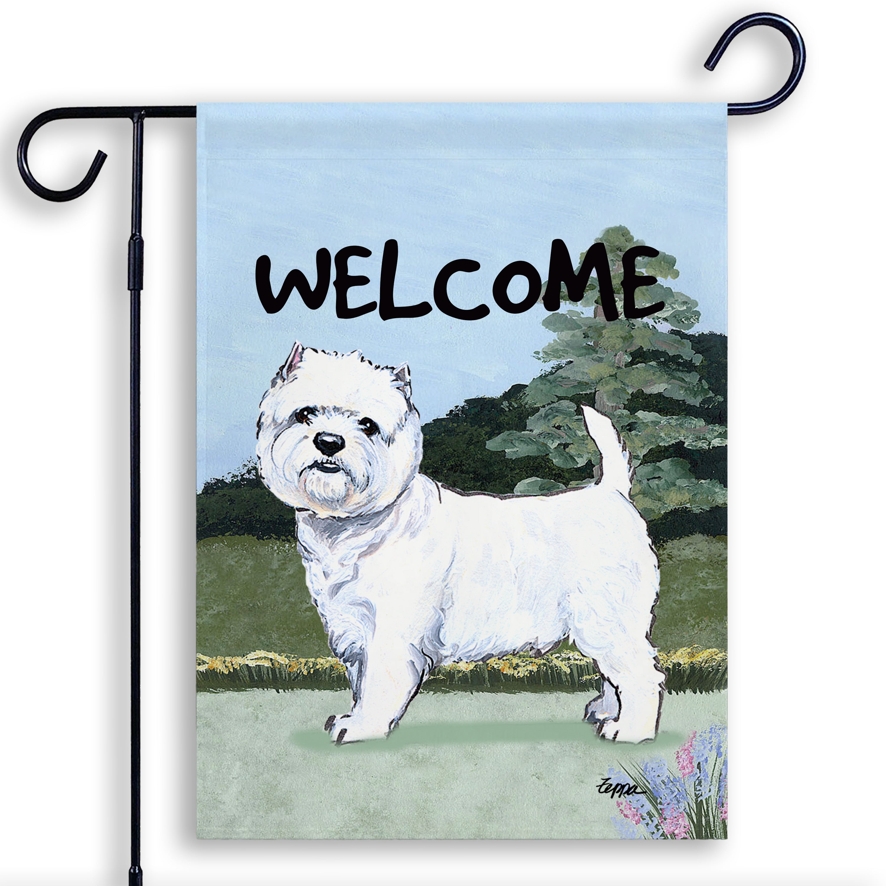 West Highland Terrier Garden Flag