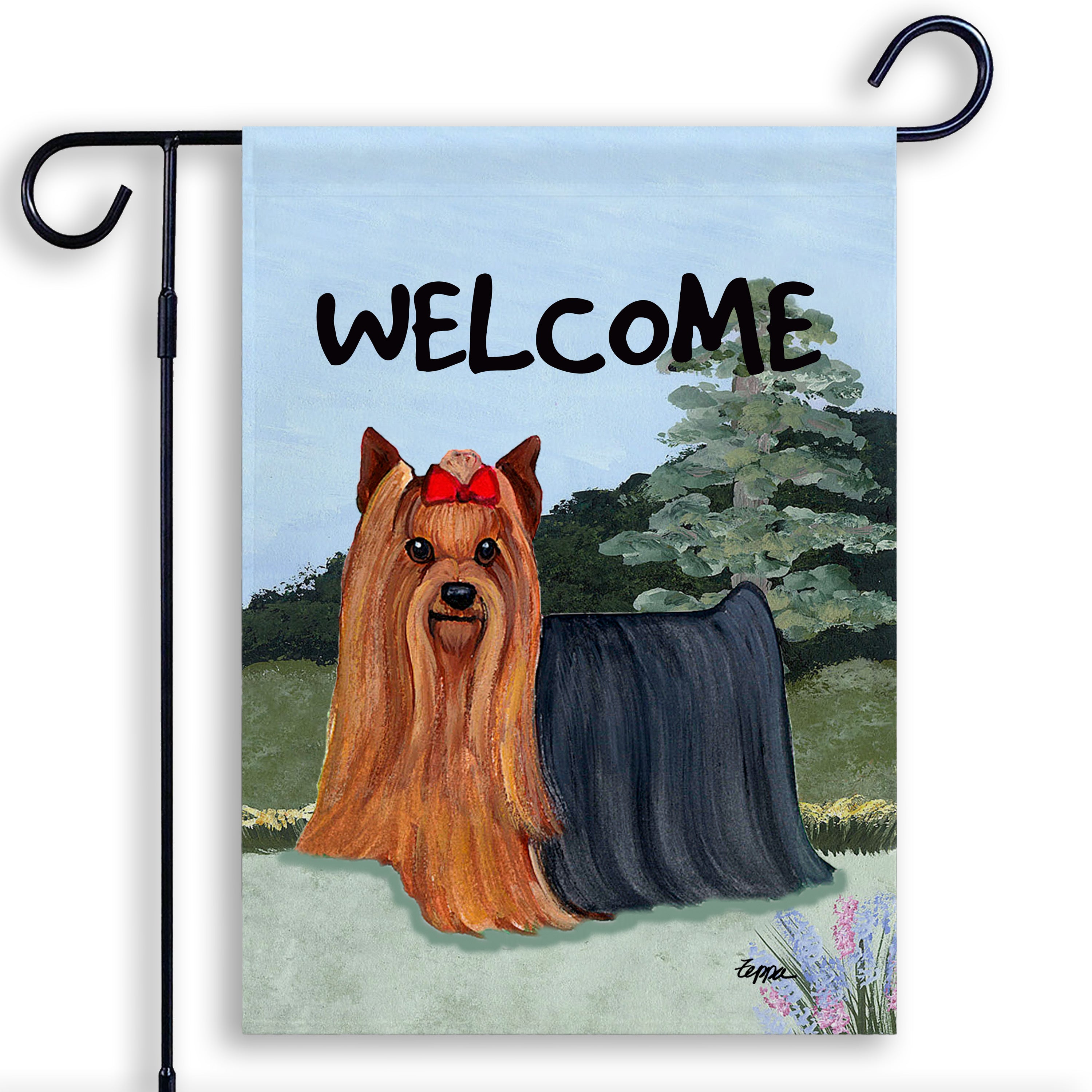 Yorkshire Terrier Garden Flag