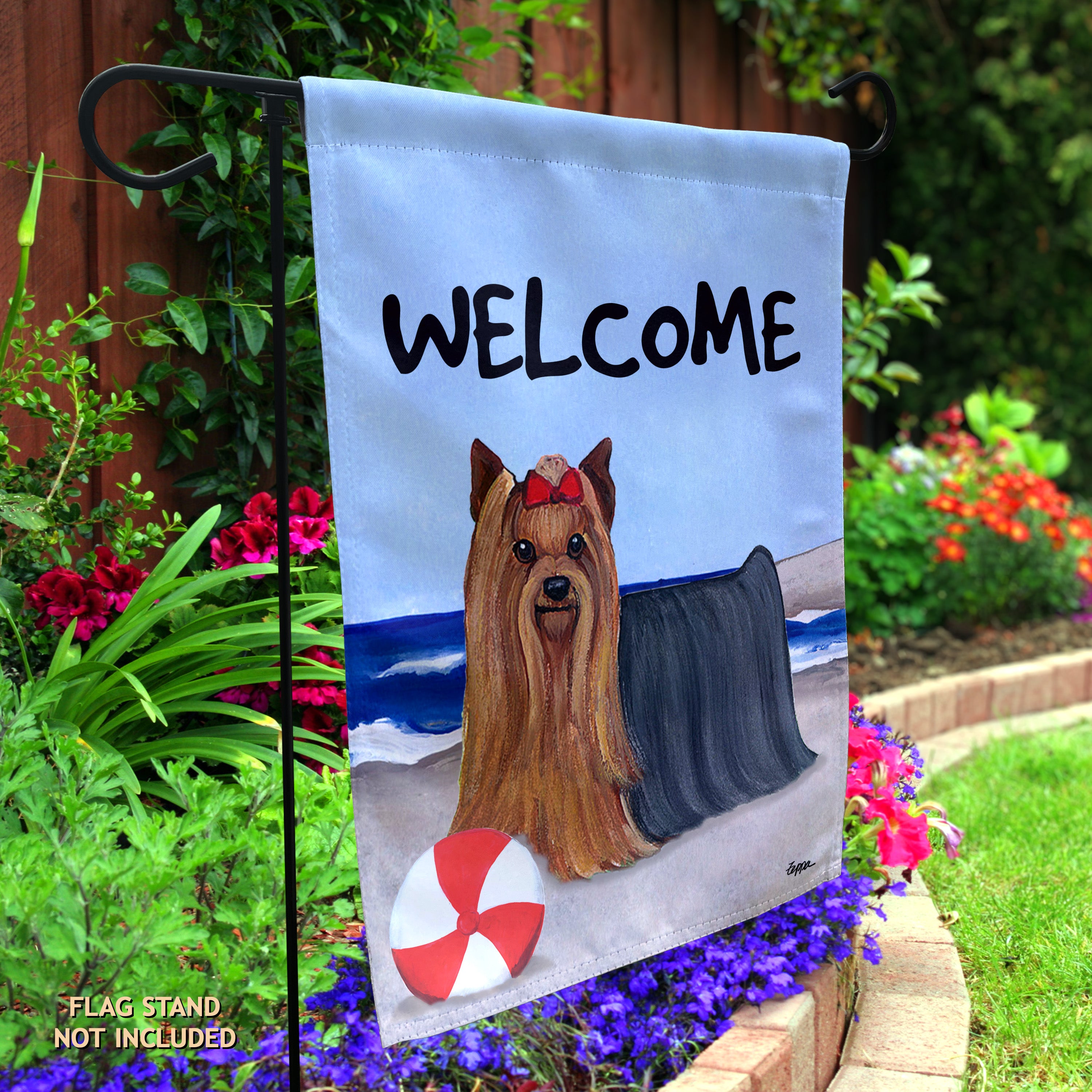 Yorkshire Terrier Garden Flag